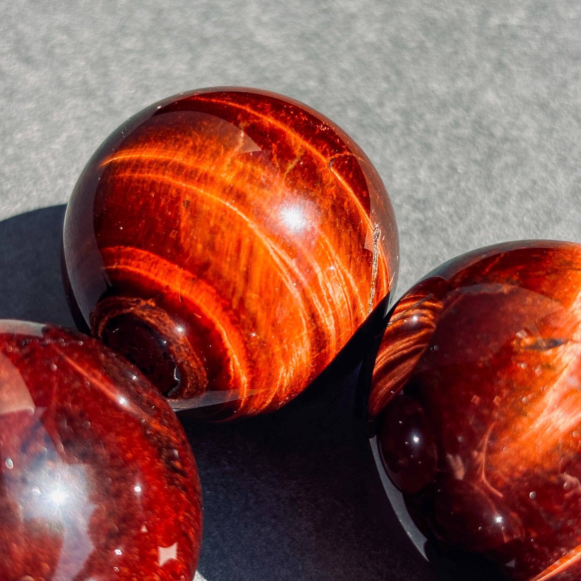 Red Tigers Eye Crystal Sphere