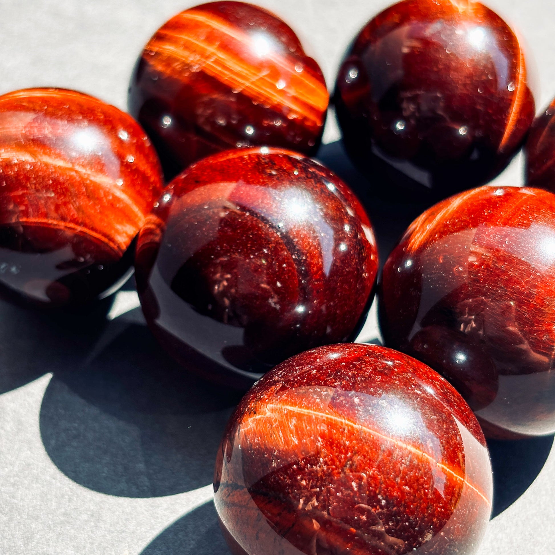 Red Tigers Eye Crystal Sphere