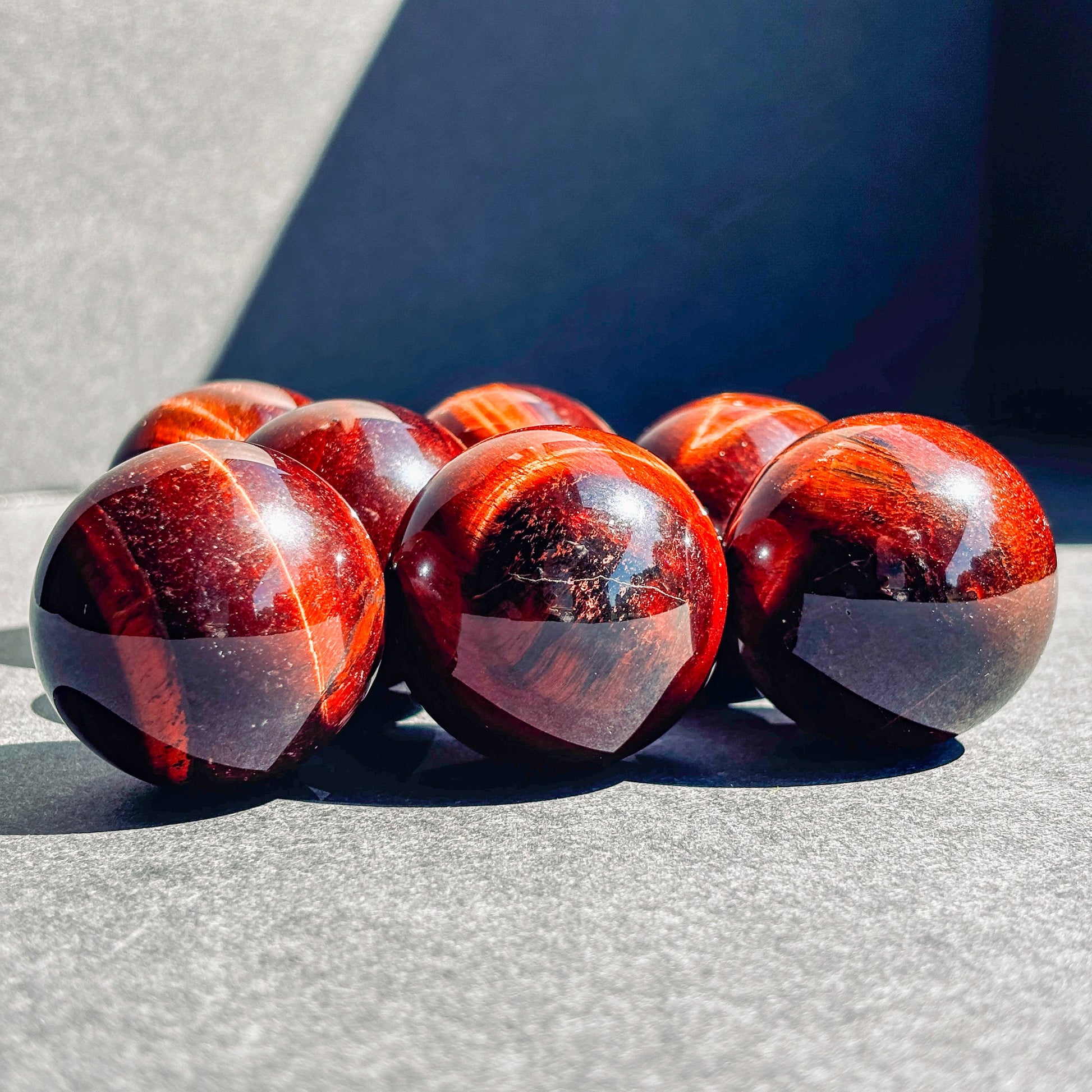 Red Tigers Eye Crystal Sphere