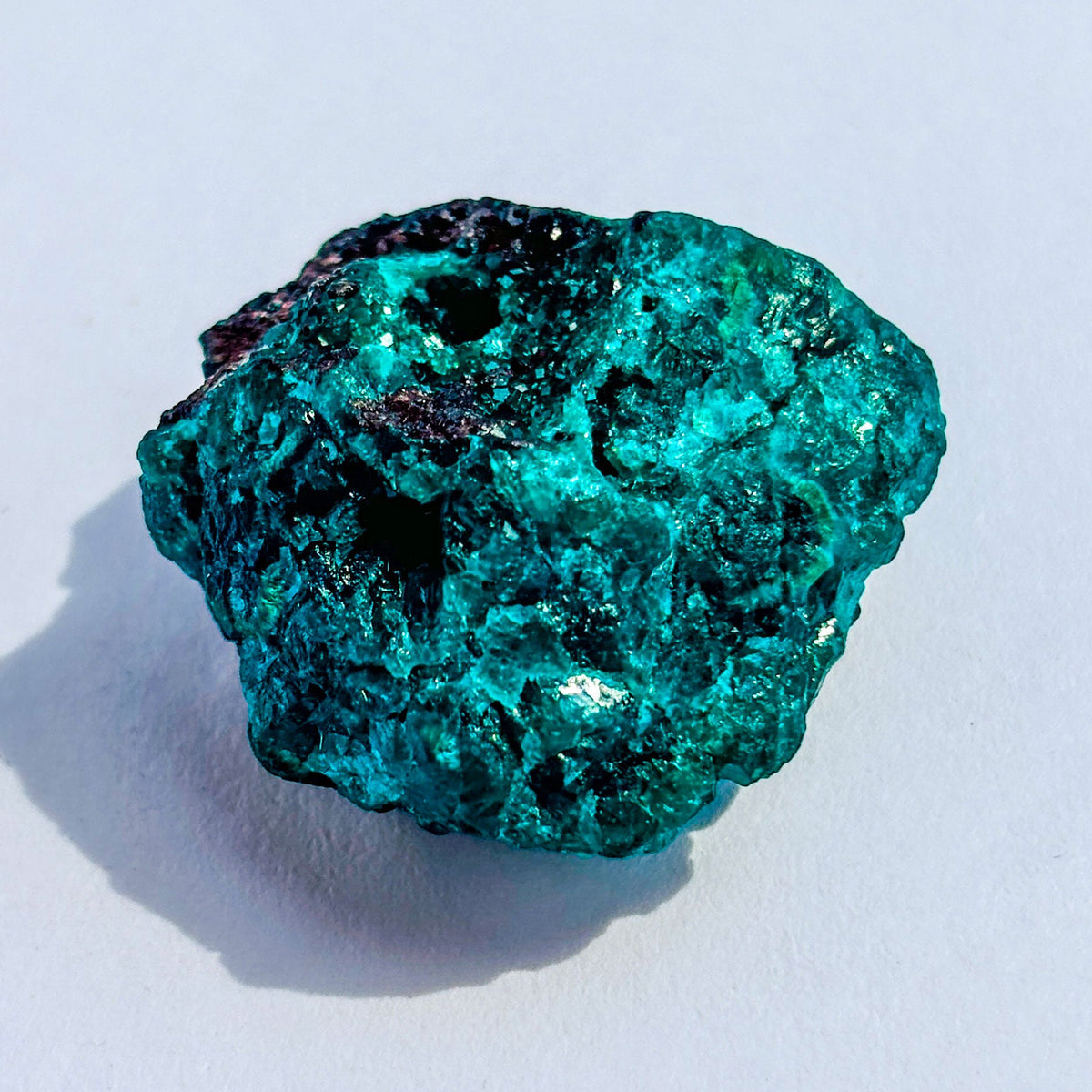 Raw Dioptase Crystal Cluster Specimen