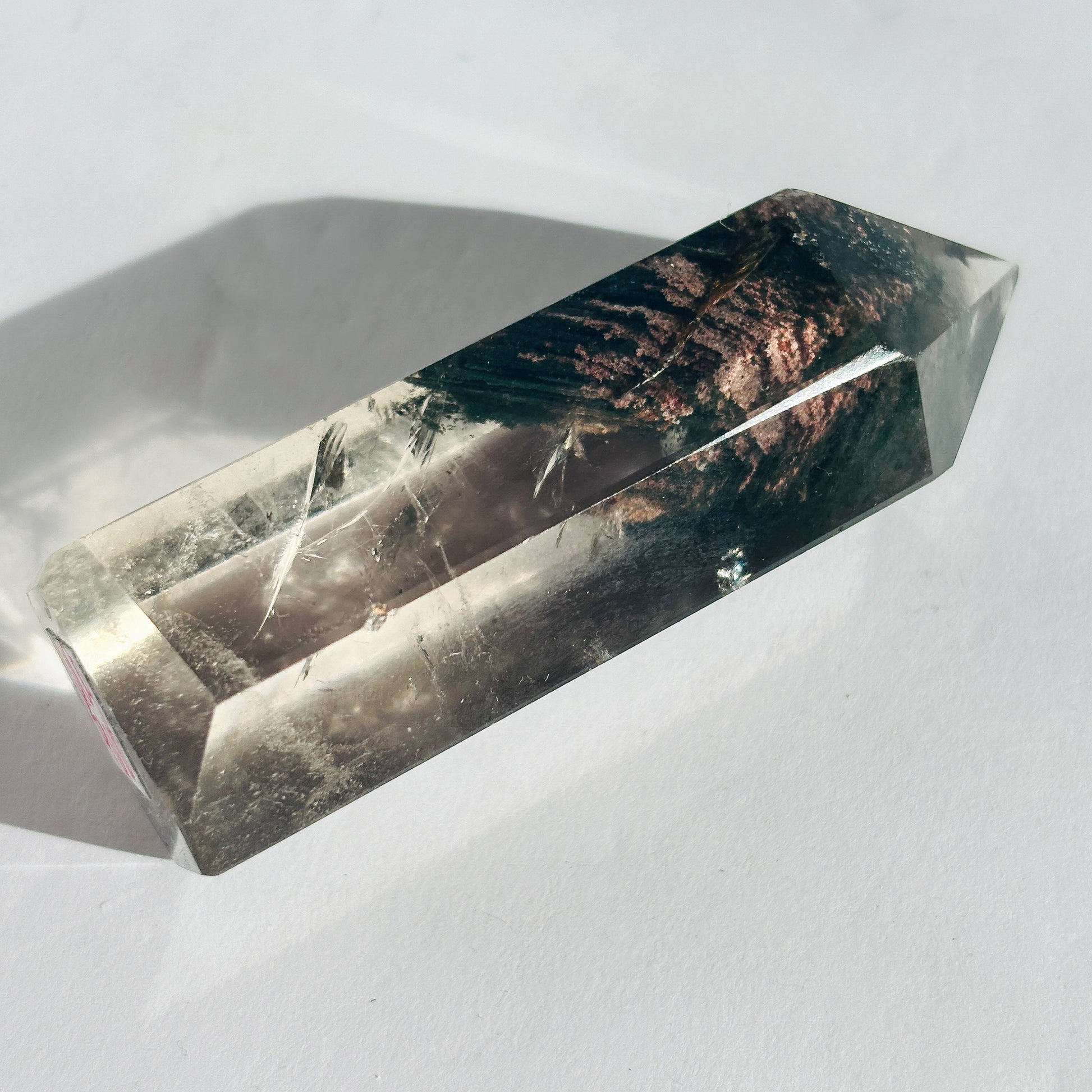 Clear Lodolite Garden Quartz Crystal Tower