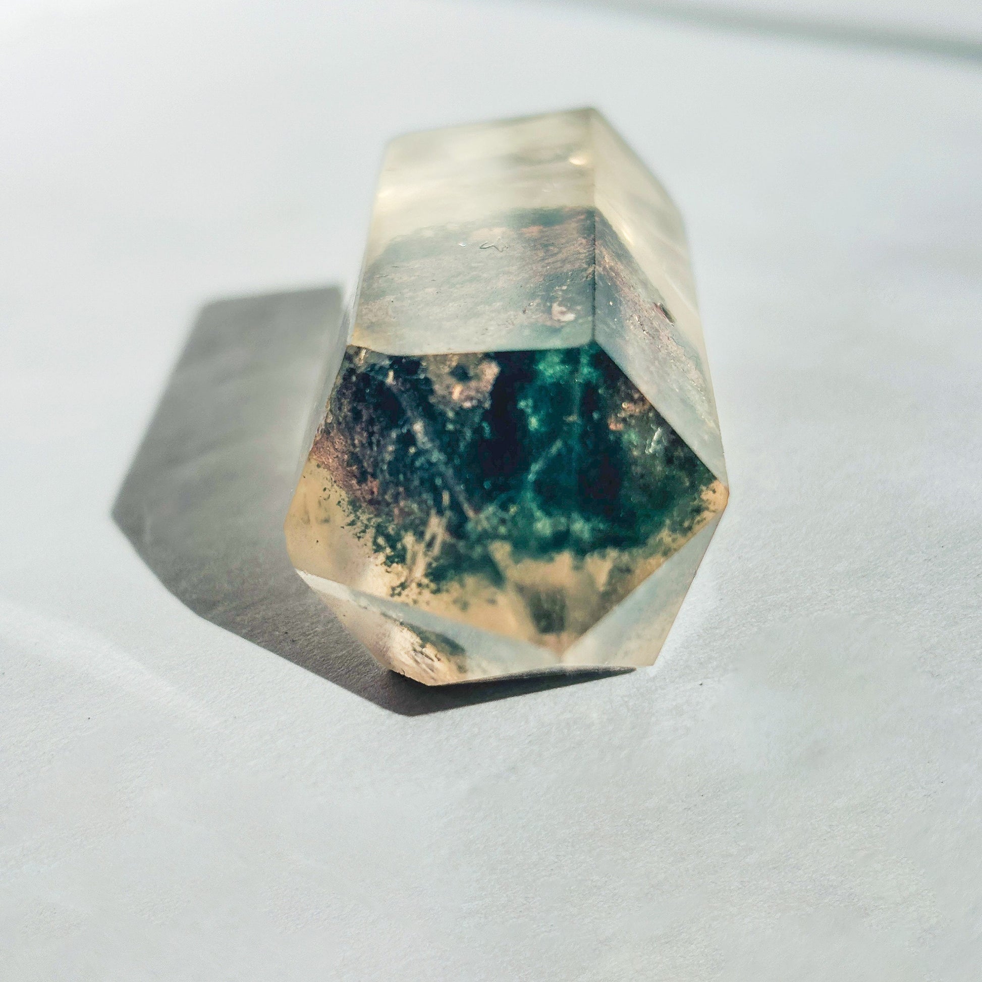 Clear Lodolite Garden Quartz Crystal Tower