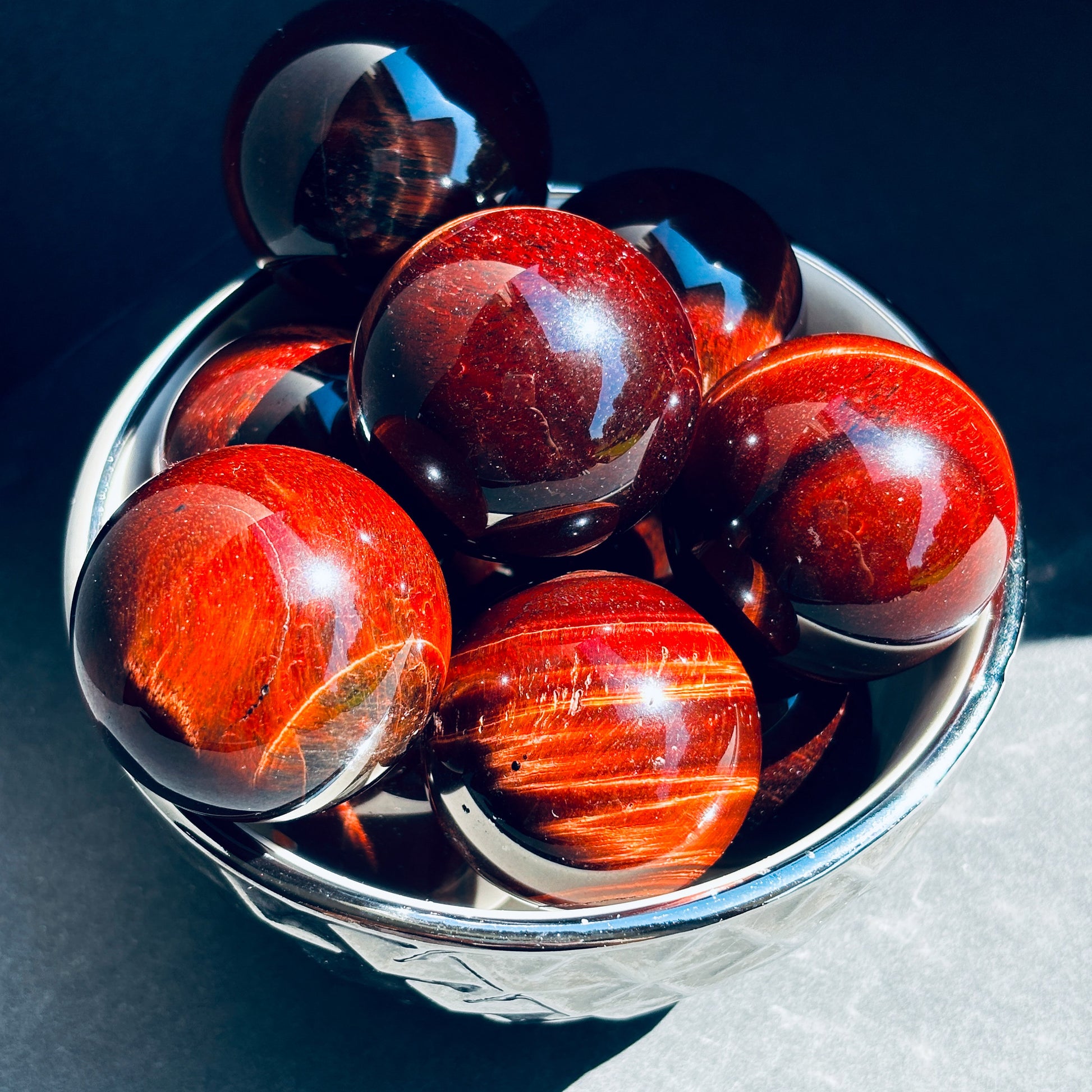 Red Tigers Eye Crystal Sphere