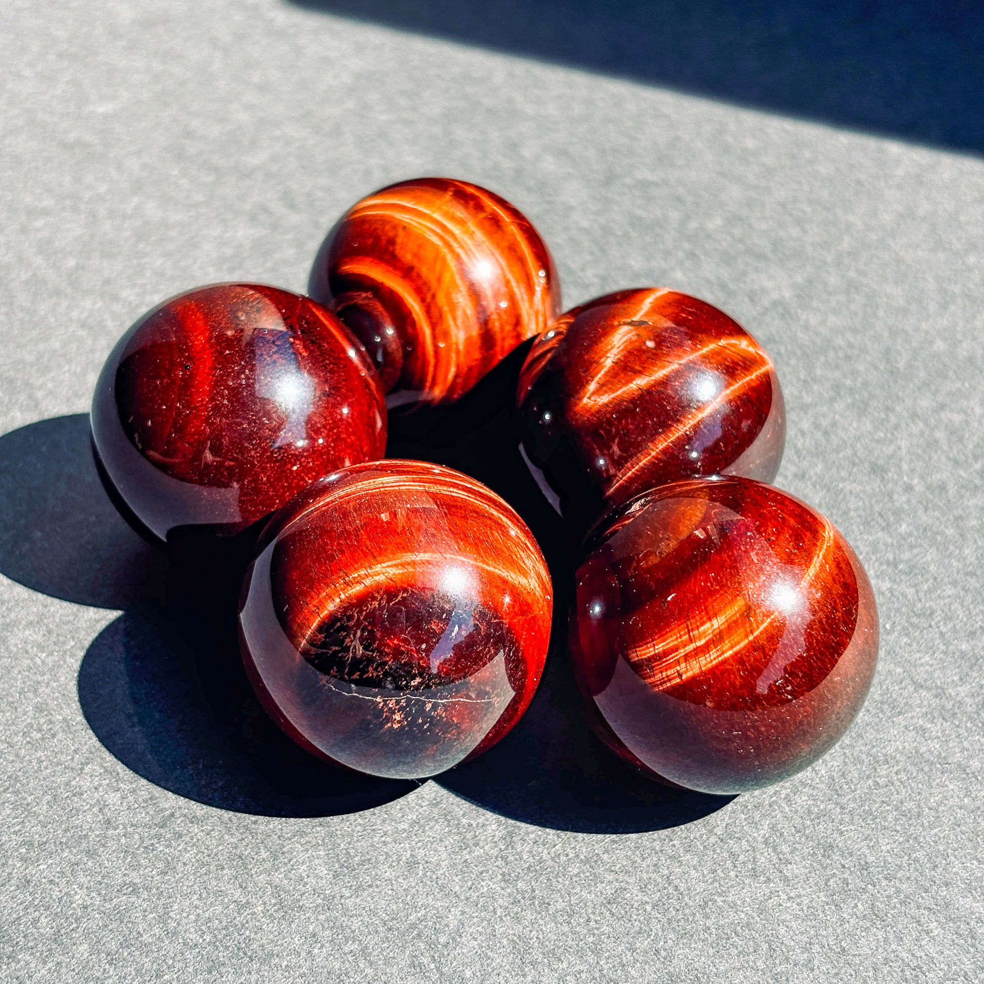 Red Tigers Eye Crystal Sphere