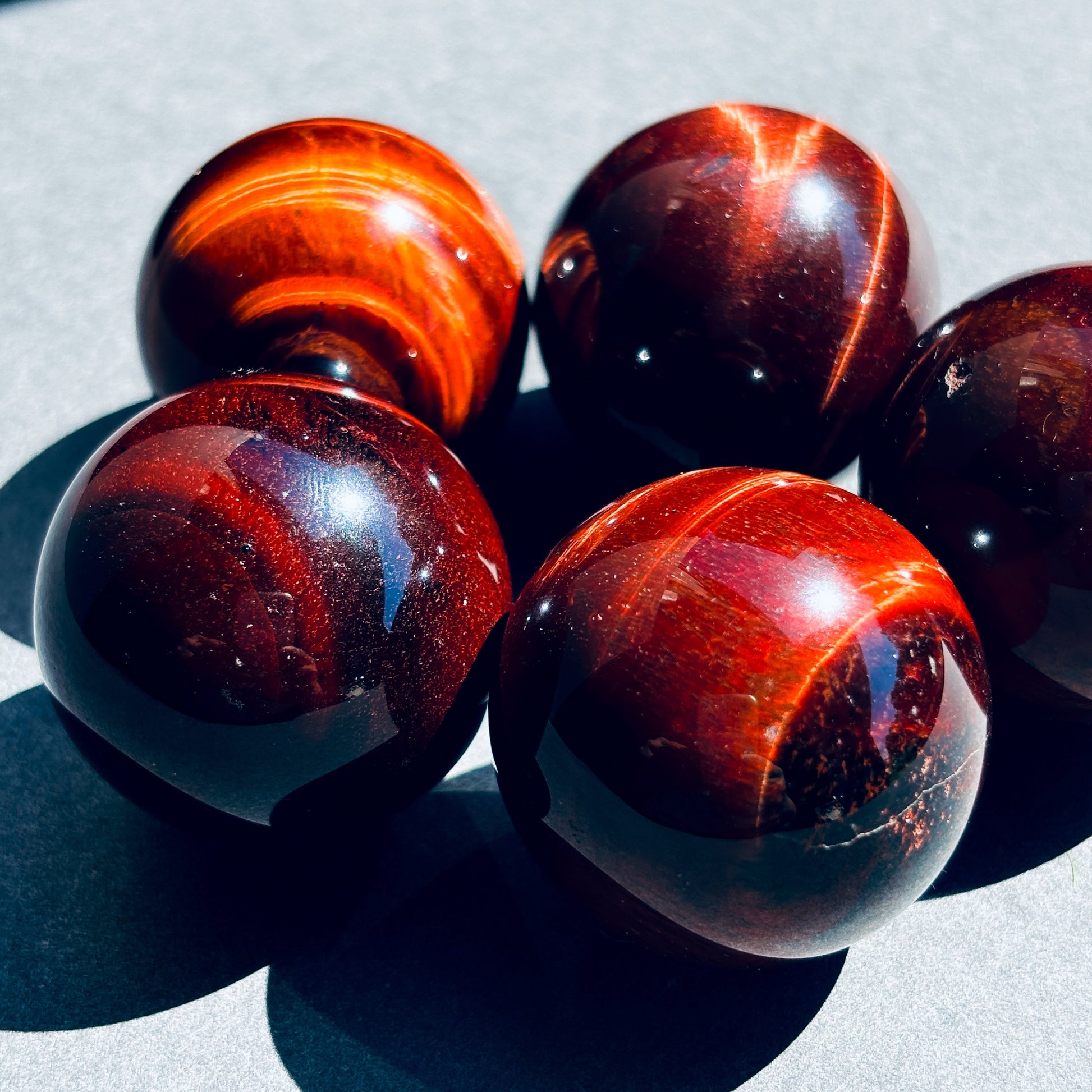 Red Tigers Eye Crystal Sphere