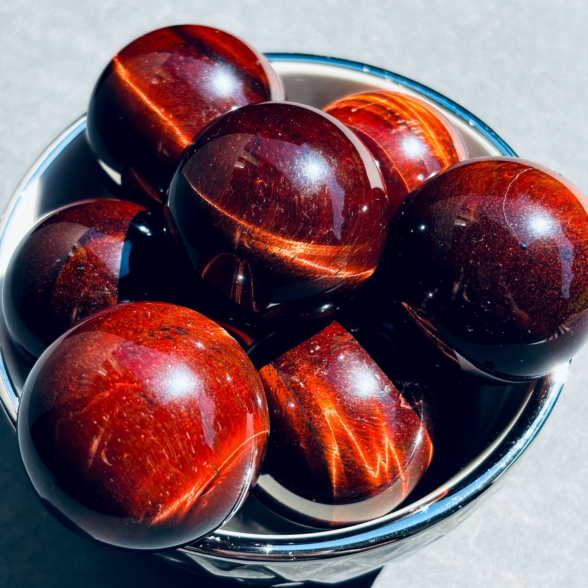 Red Tigers Eye Crystal Sphere