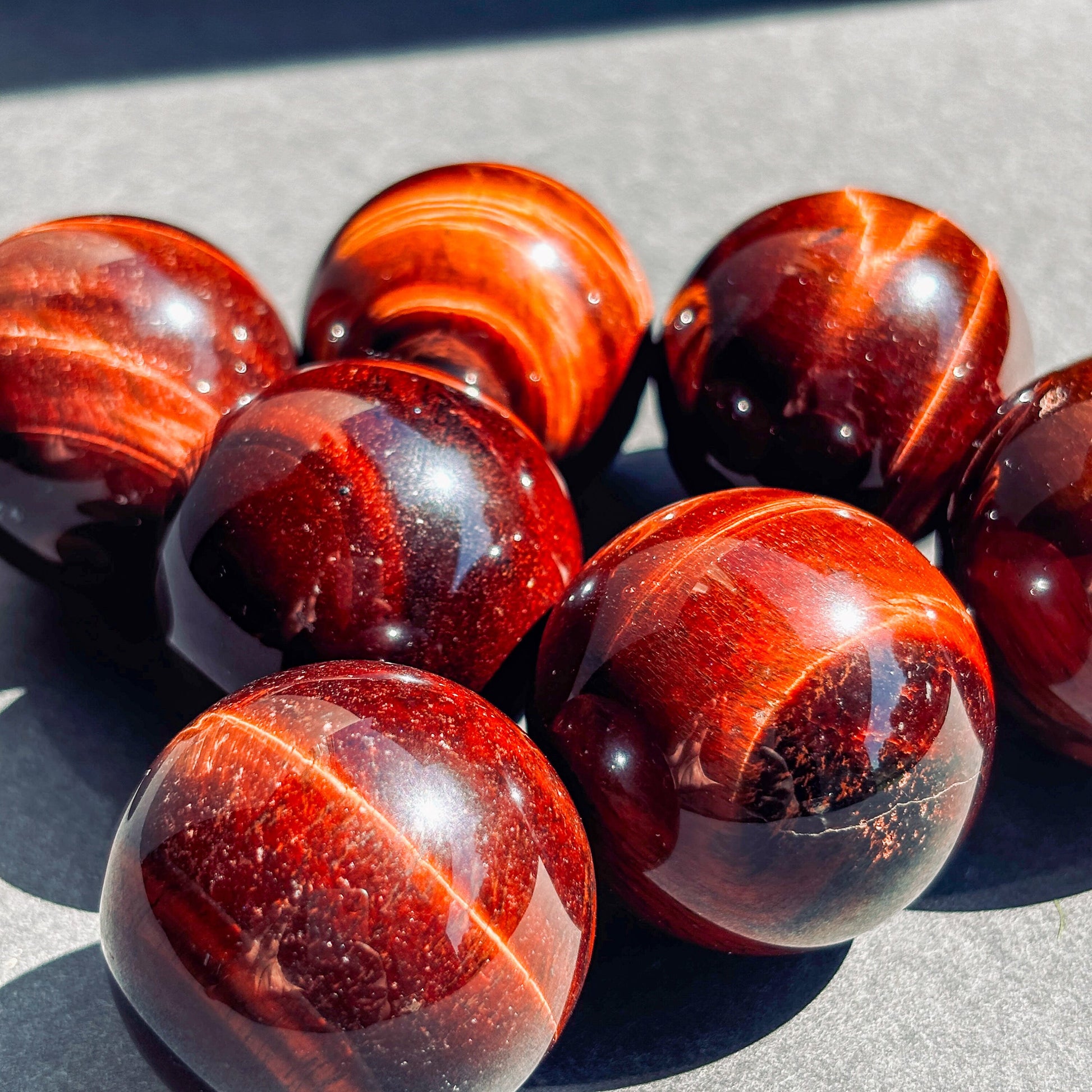 Red Tigers Eye Crystal Sphere
