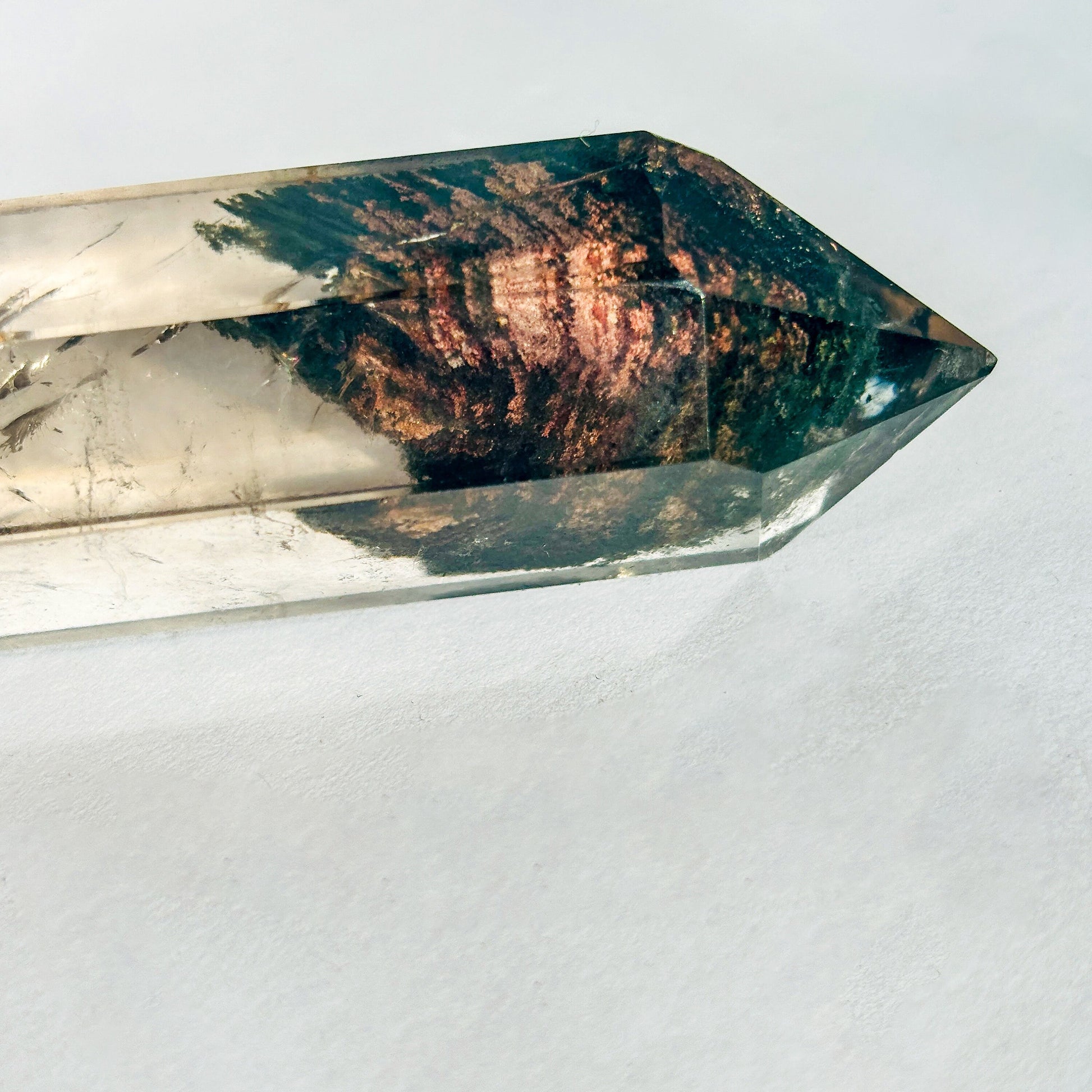 Clear Lodolite Garden Quartz Crystal Tower