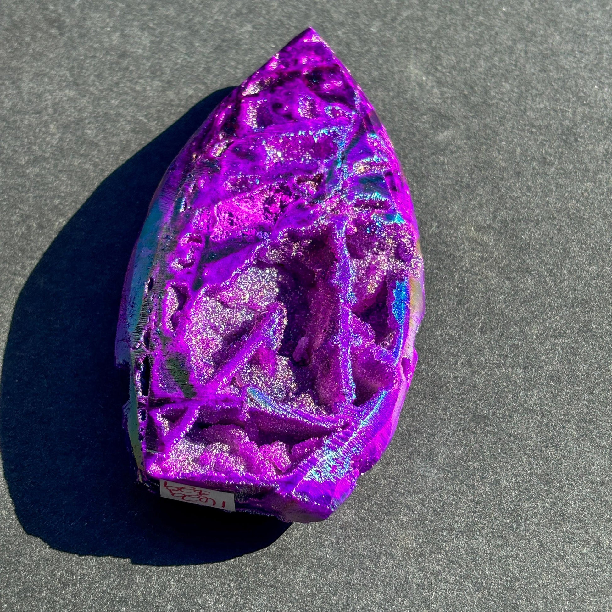 Purple Aura Coated Druzy Sphalerite Crystal Freeform