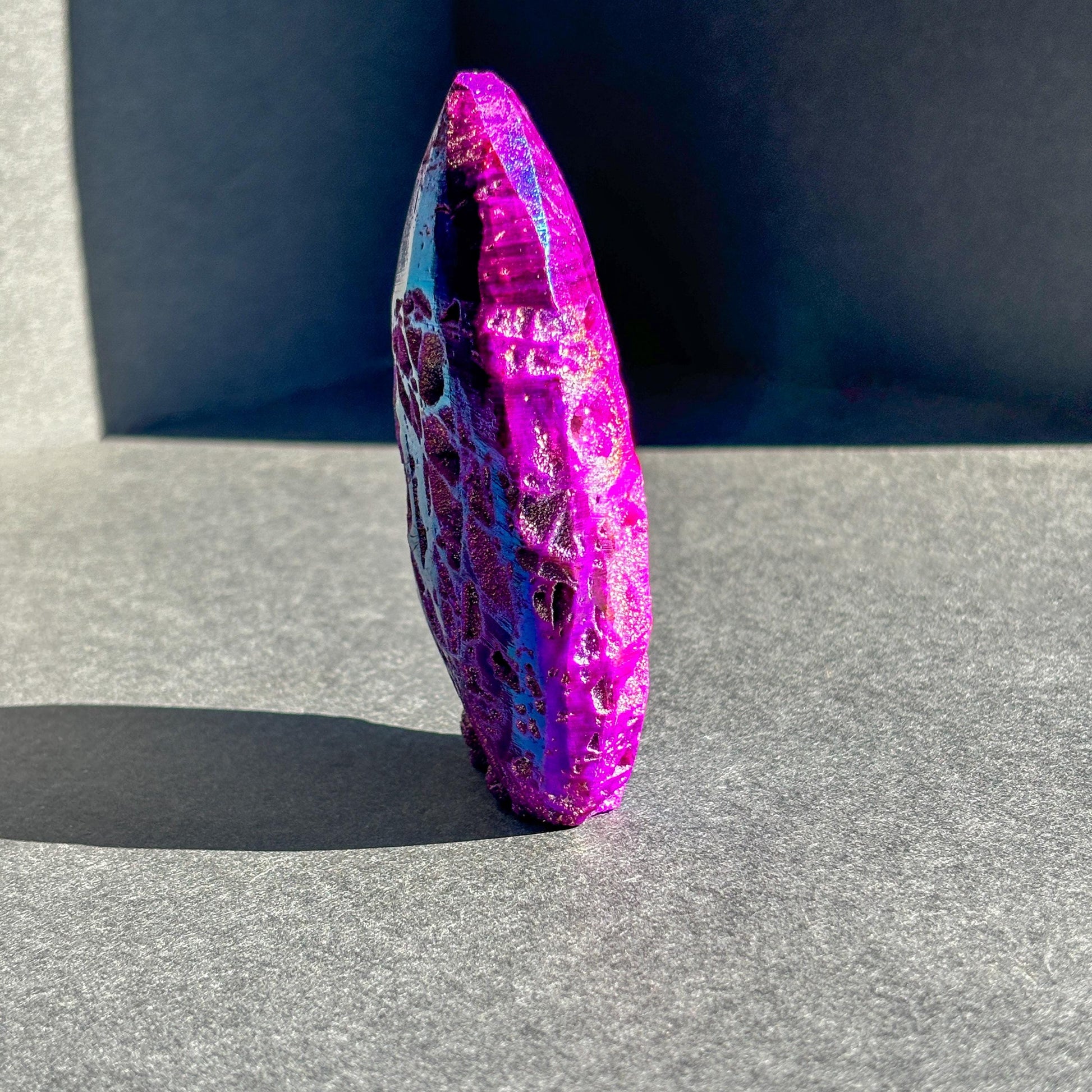 Purple Aura Coated Druzy Sphalerite Crystal Freeform