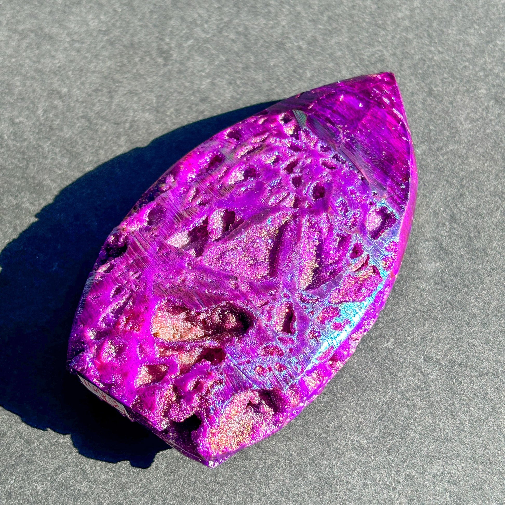 Purple Aura Coated Druzy Sphalerite Crystal Freeform
