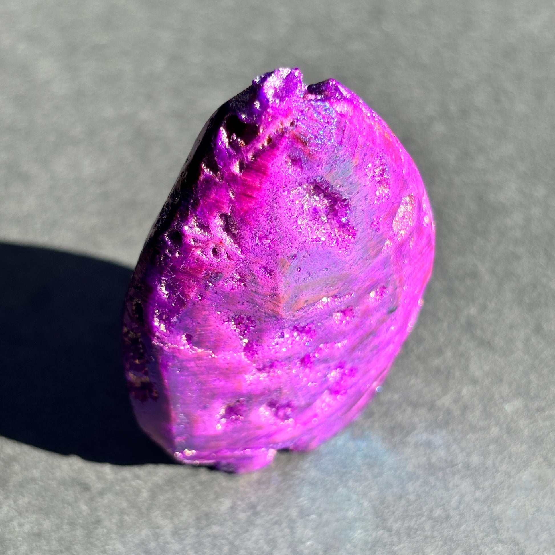 Purple Aura Coated Druzy Sphalerite Crystal Freeform