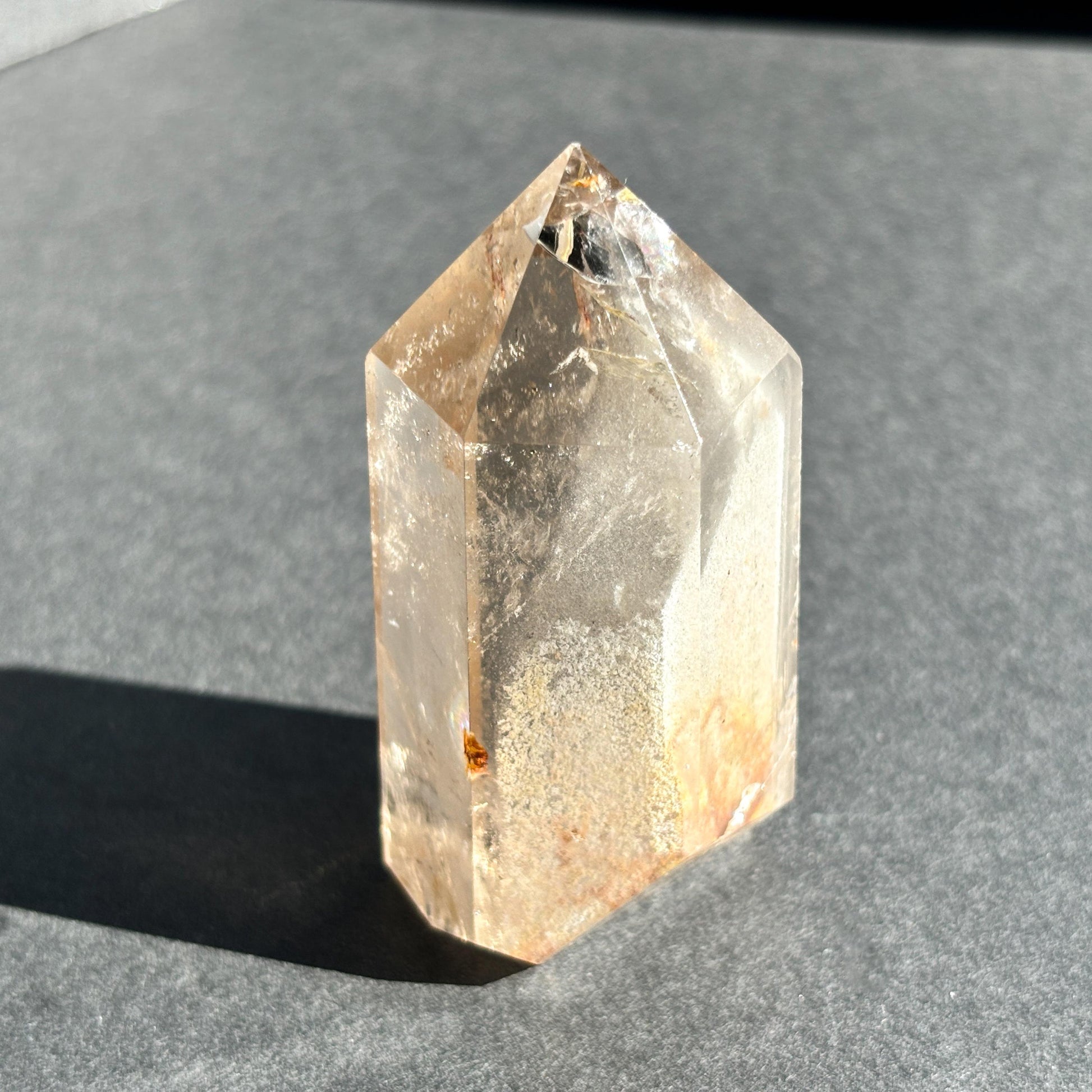 White Lodolite Garden Quartz Crystal Tower