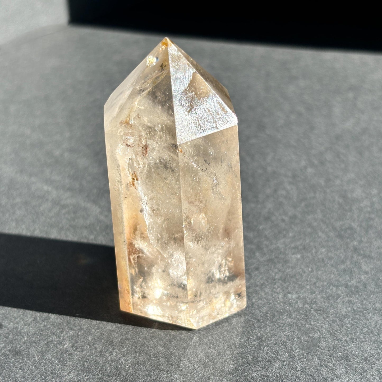 White Lodolite Garden Quartz Crystal Tower