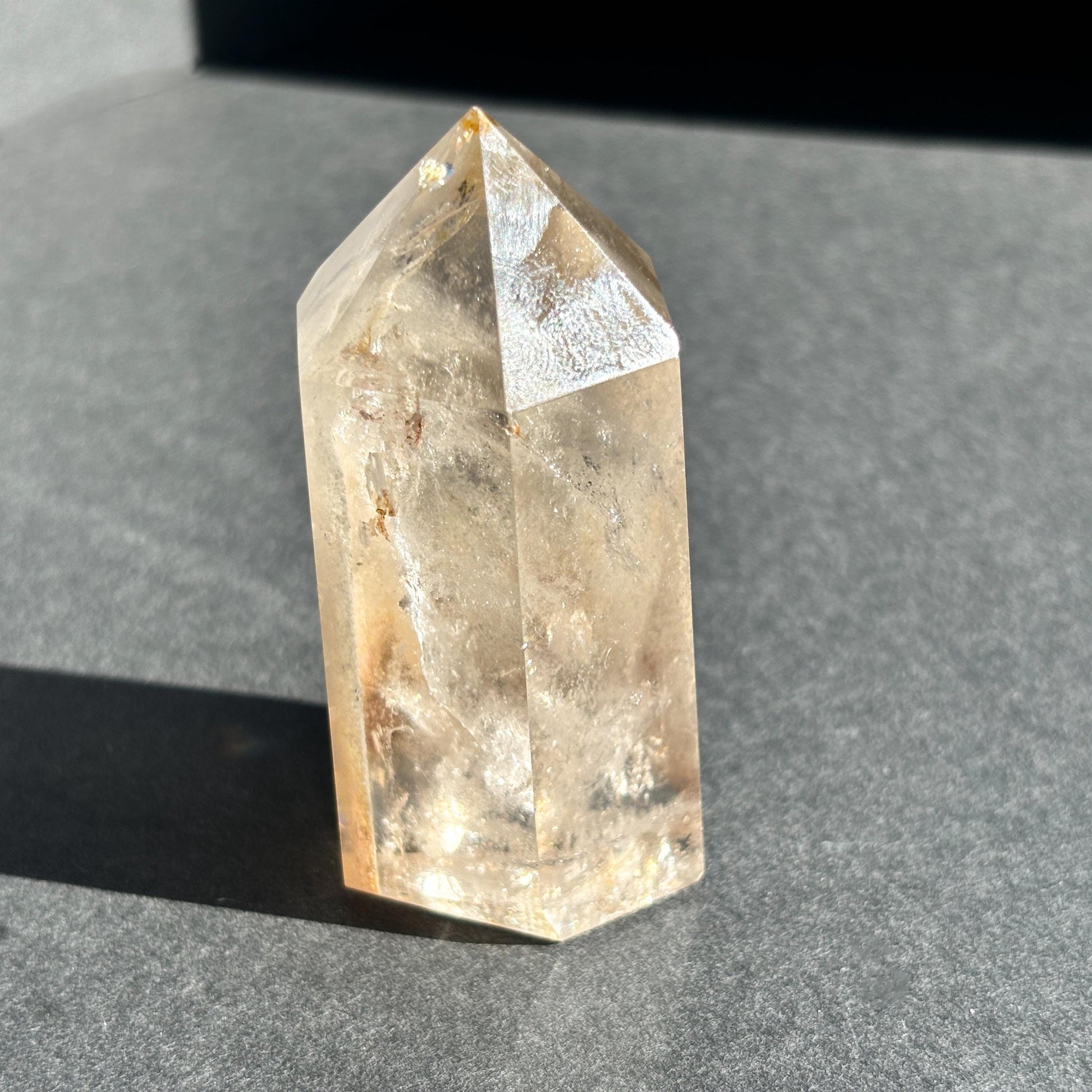 White Lodolite Garden Quartz Crystal Tower