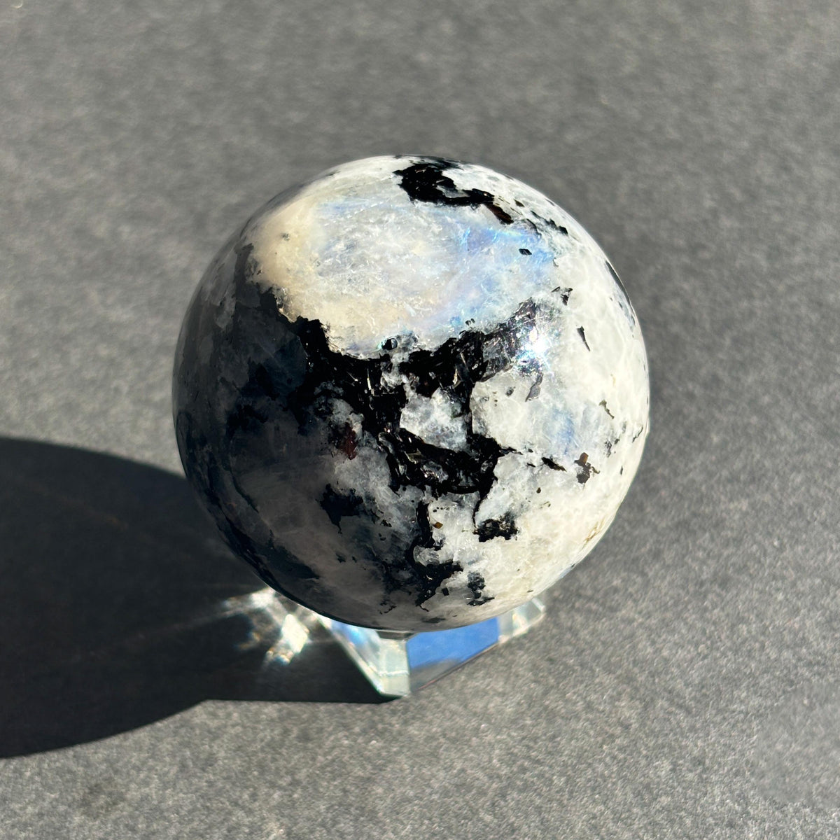Rainbow Moonstone Crystal Sphere