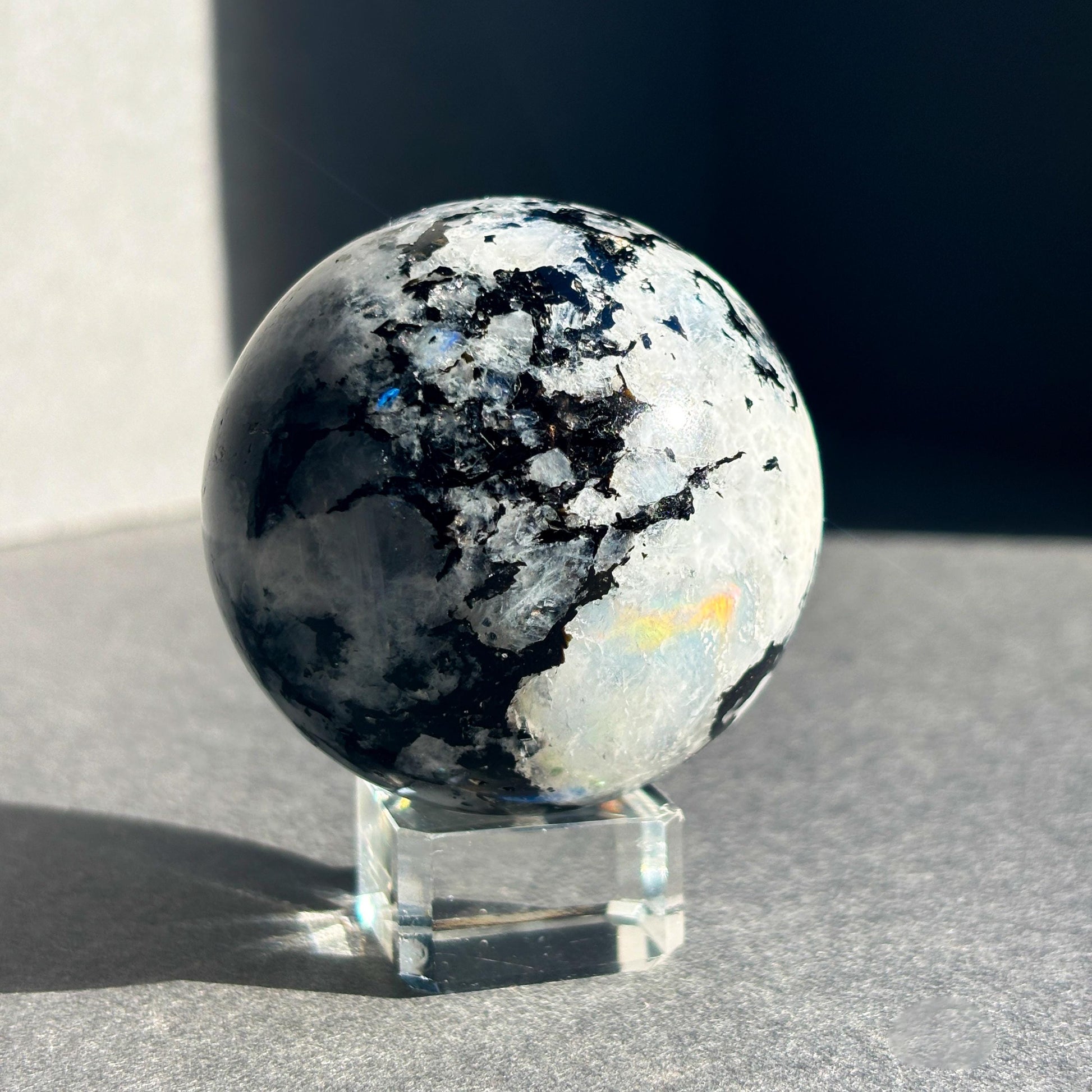 Rainbow Moonstone Crystal Sphere