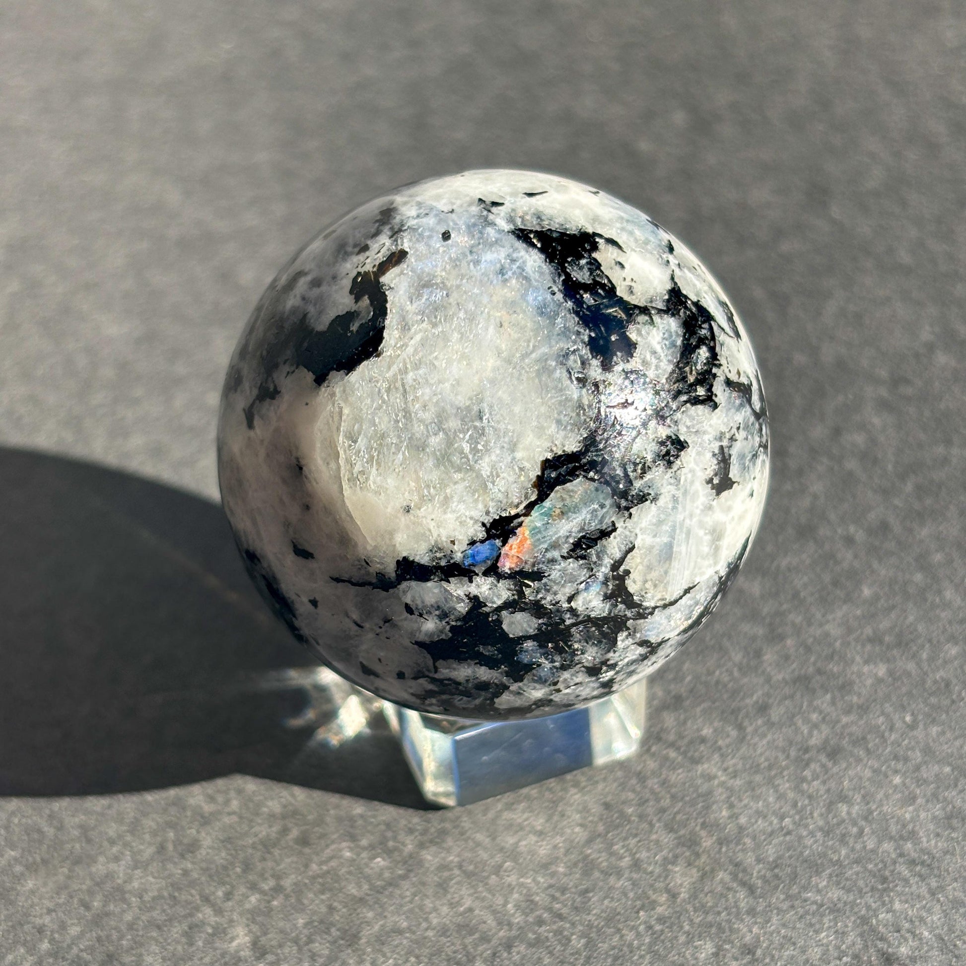 Rainbow Moonstone Crystal Sphere