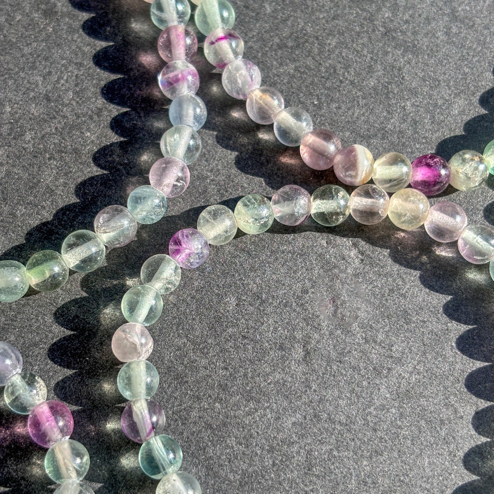 Fluorite Bracelet Rainbow Fluorite Crystal Bracelet Fluorite Jewelry Unicorn Fluorite Gemstone Bracelet Handmade Fluorite Stretch Bracelet