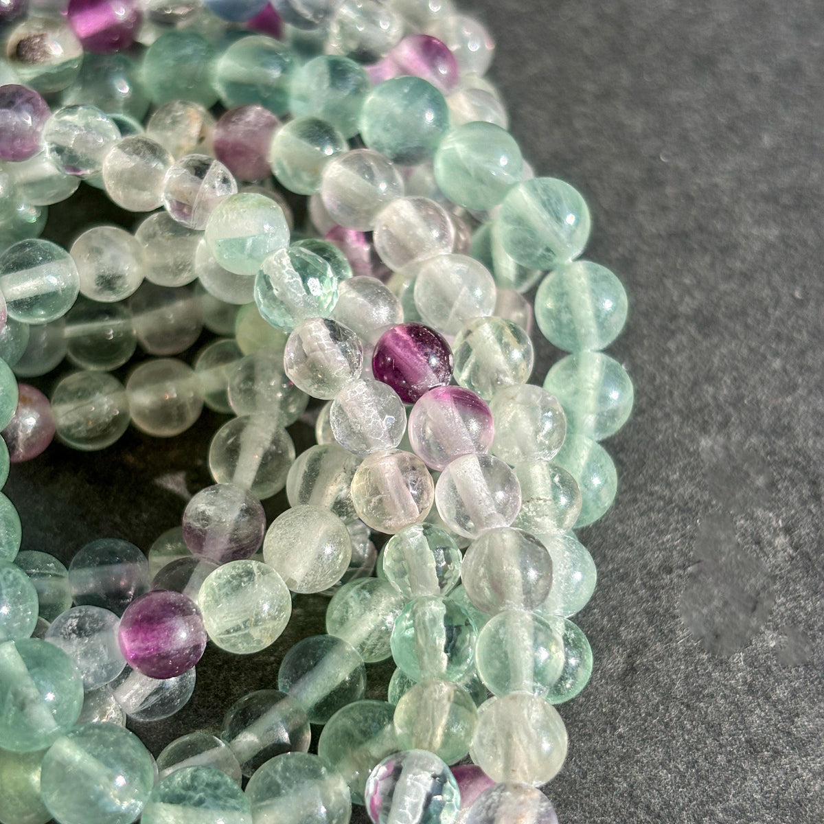 Fluorite Bracelet Rainbow Fluorite Crystal Bracelet Fluorite Jewelry Unicorn Fluorite Gemstone Bracelet Handmade Fluorite Stretch Bracelet