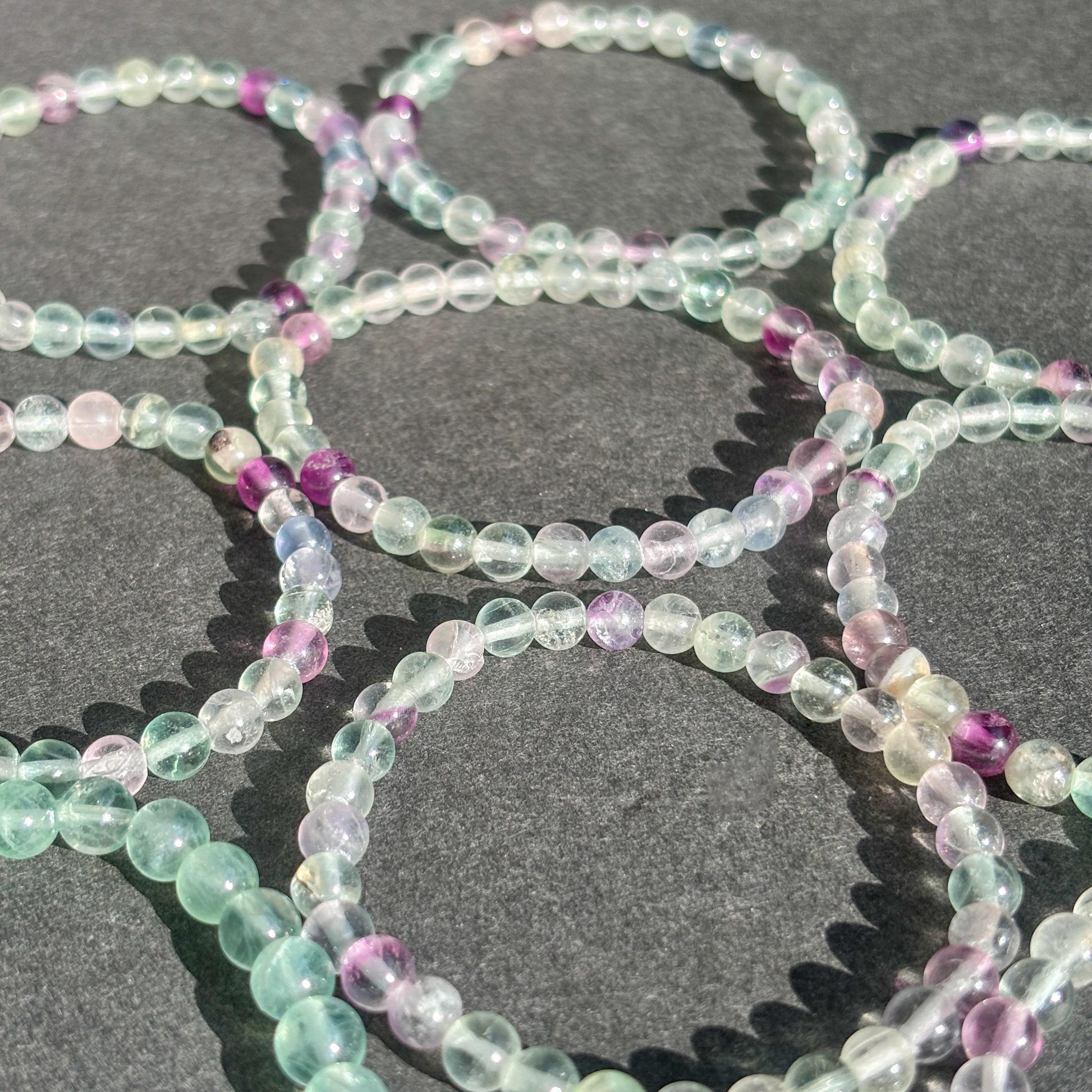 Fluorite Bracelet Rainbow Fluorite Crystal Bracelet Fluorite Jewelry Unicorn Fluorite Gemstone Bracelet Handmade Fluorite Stretch Bracelet