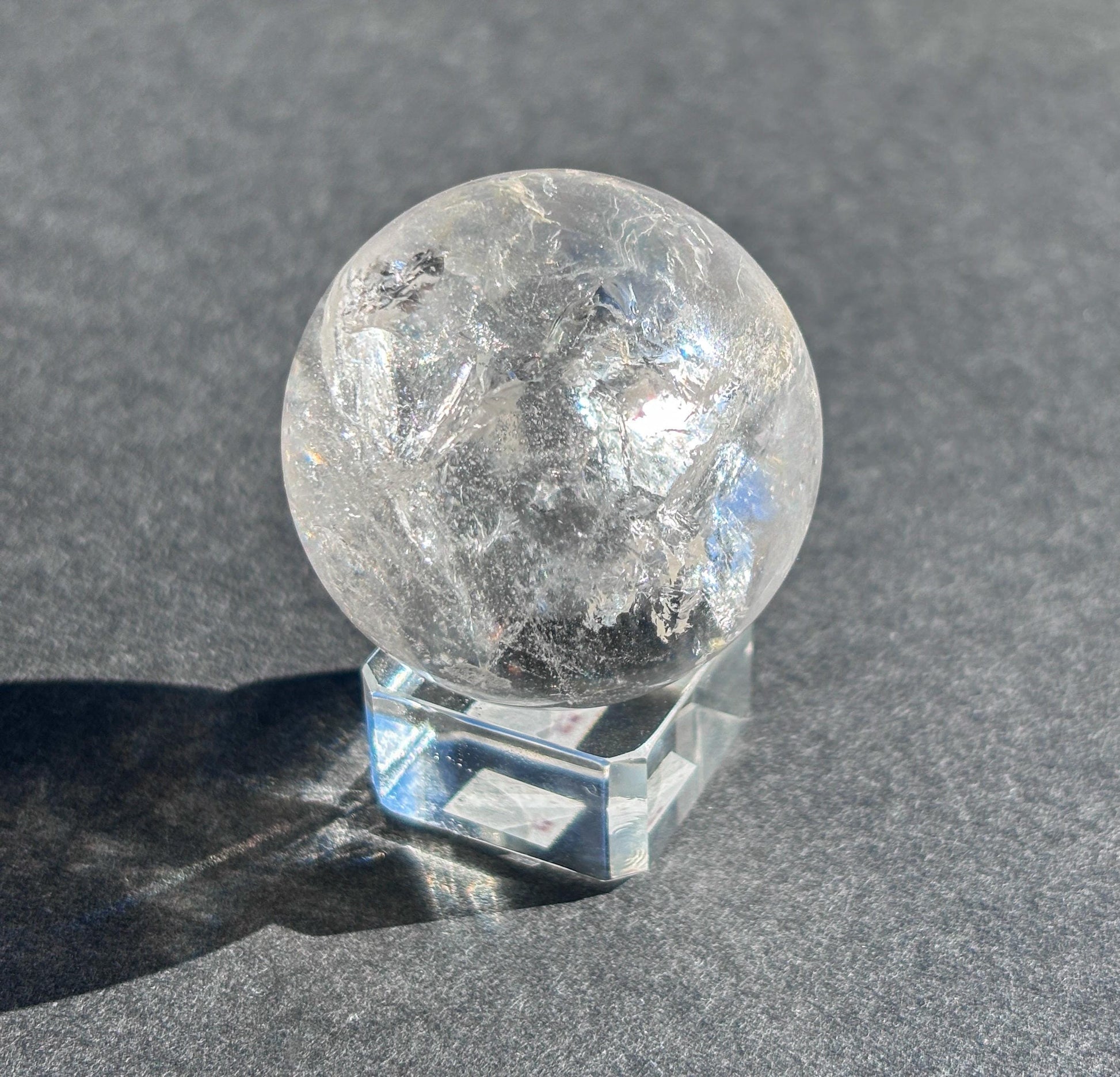Clear Quartz Crystal Sphere