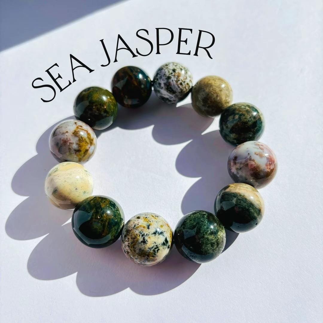 Sea Jasper Chunky Crystal Bracelet