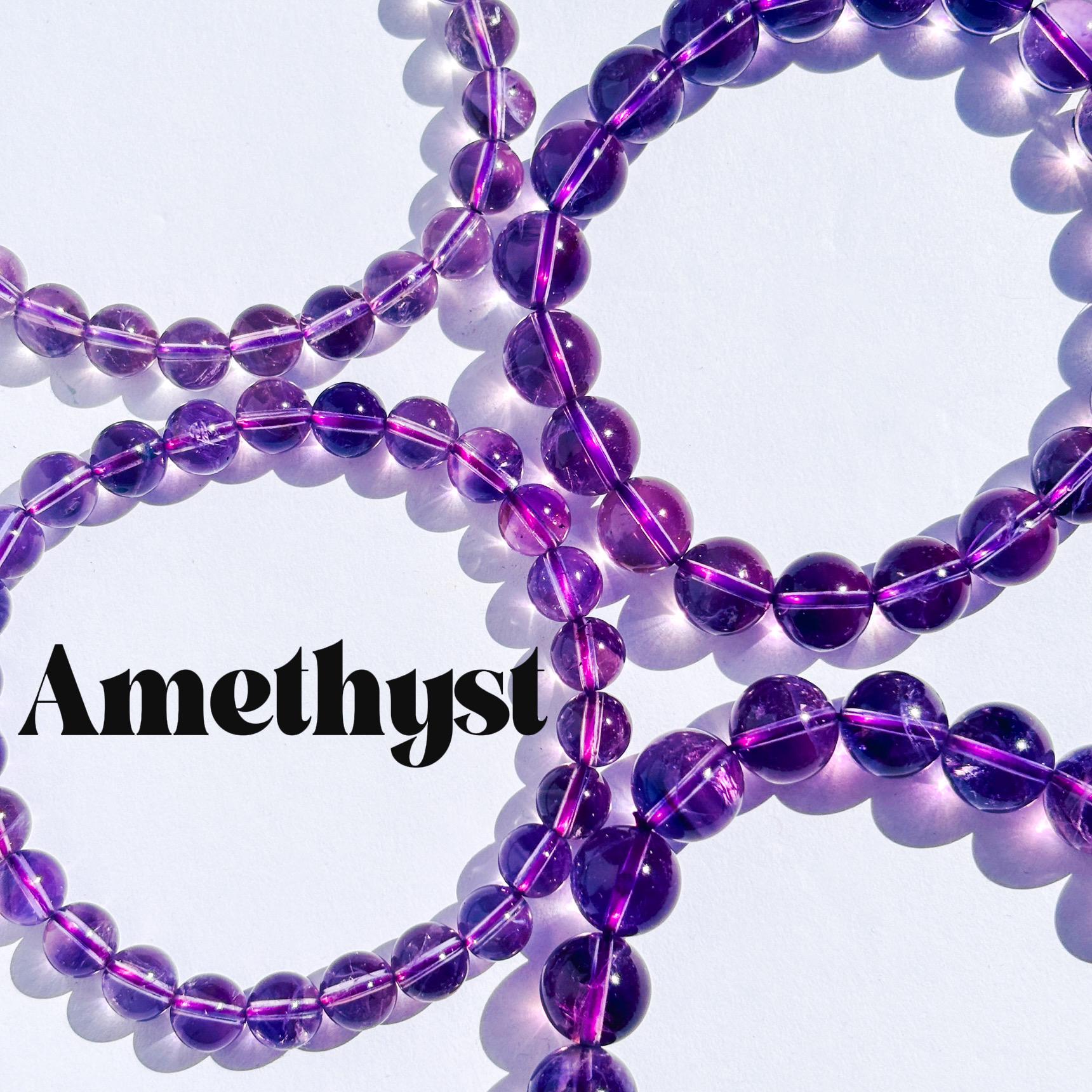 Amethyst Gemstone Crystal Bracelet