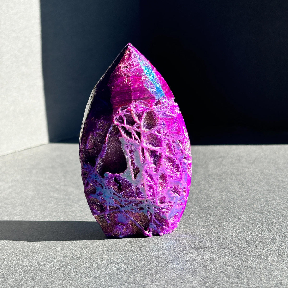 Purple Aura Coated Druzy Sphalerite Crystal Freeform