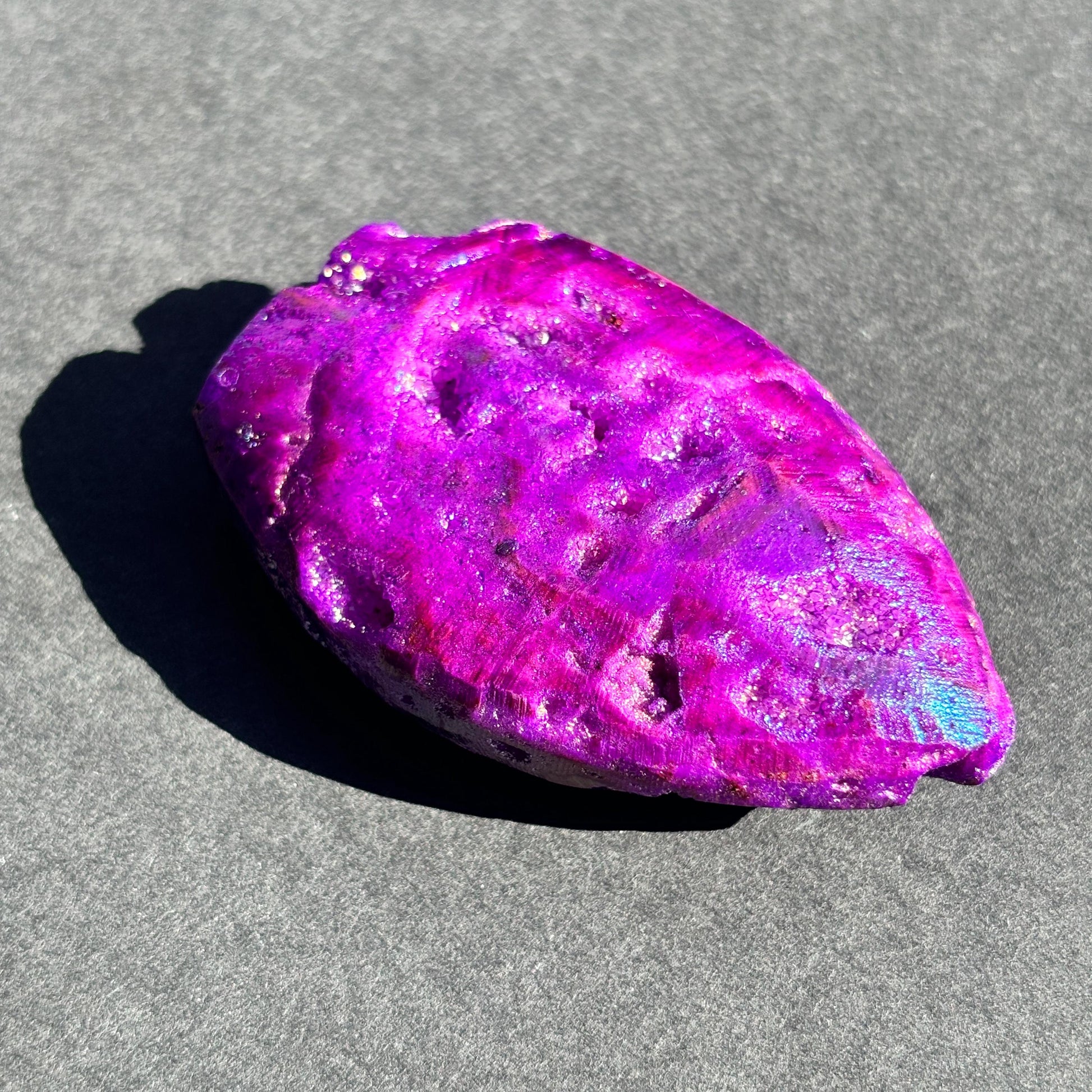 Purple Aura Coated Druzy Sphalerite Crystal Freeform
