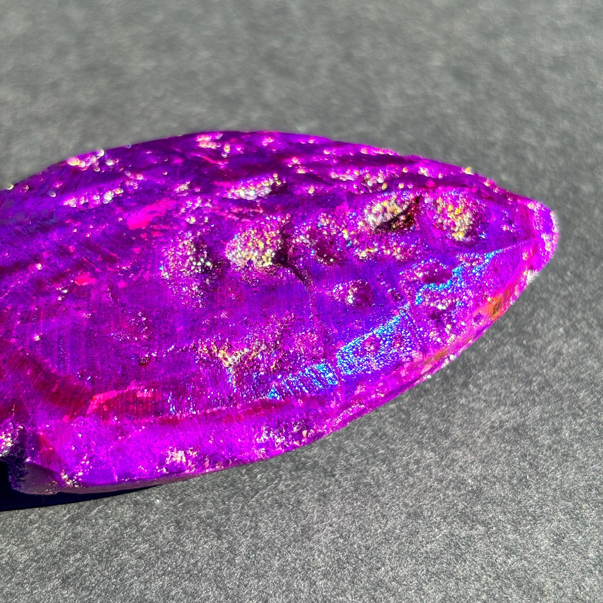 Purple Aura Coated Druzy Sphalerite Crystal Freeform