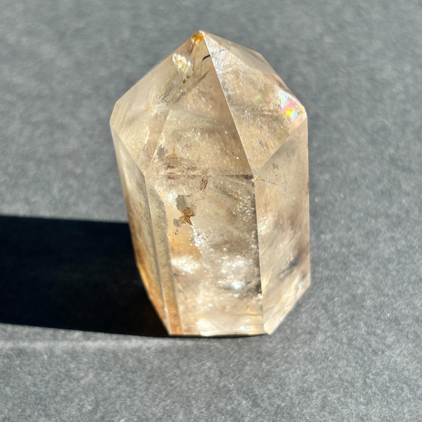 White Lodolite Garden Quartz Crystal Tower
