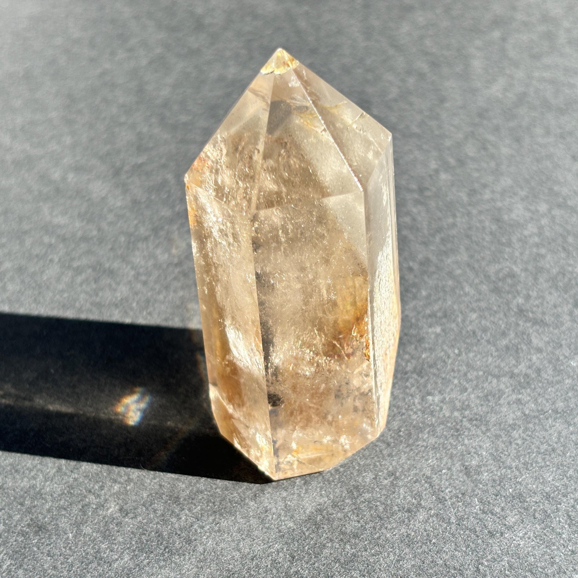 White Lodolite Garden Quartz Crystal Tower
