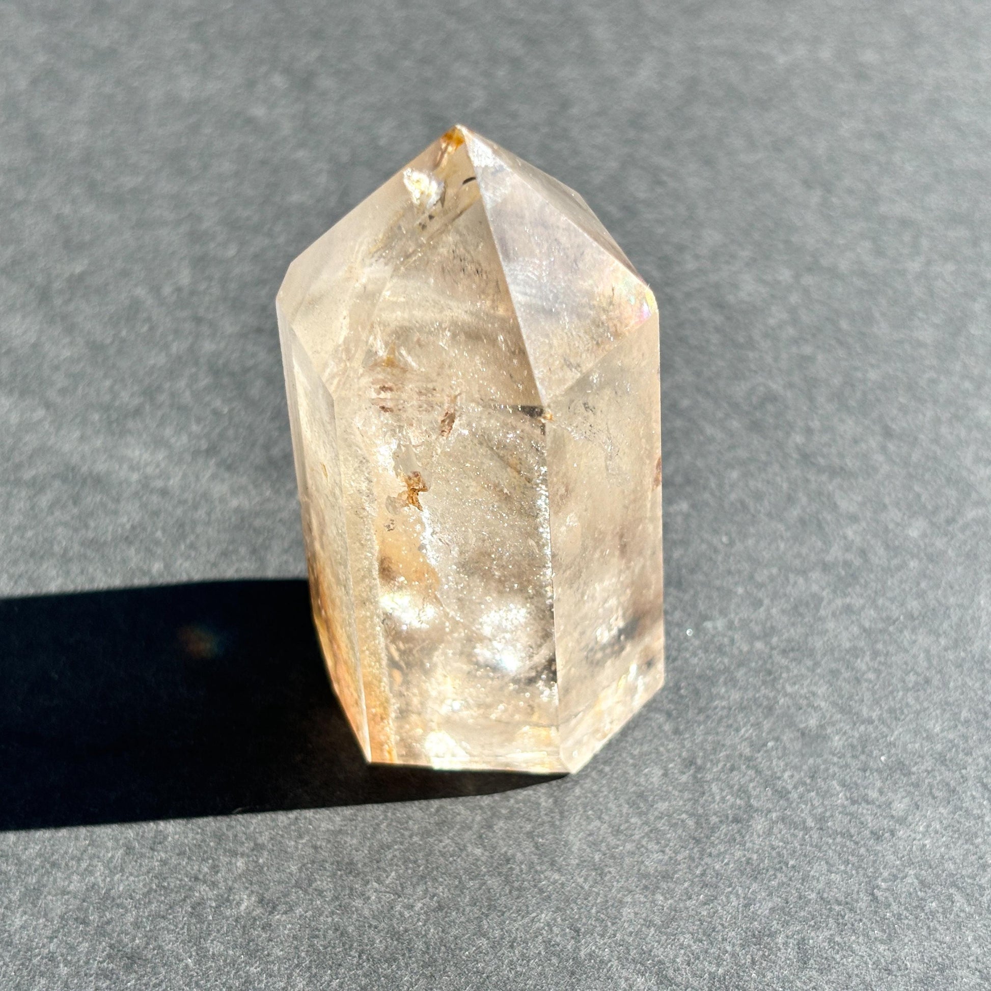 White Lodolite Garden Quartz Crystal Tower