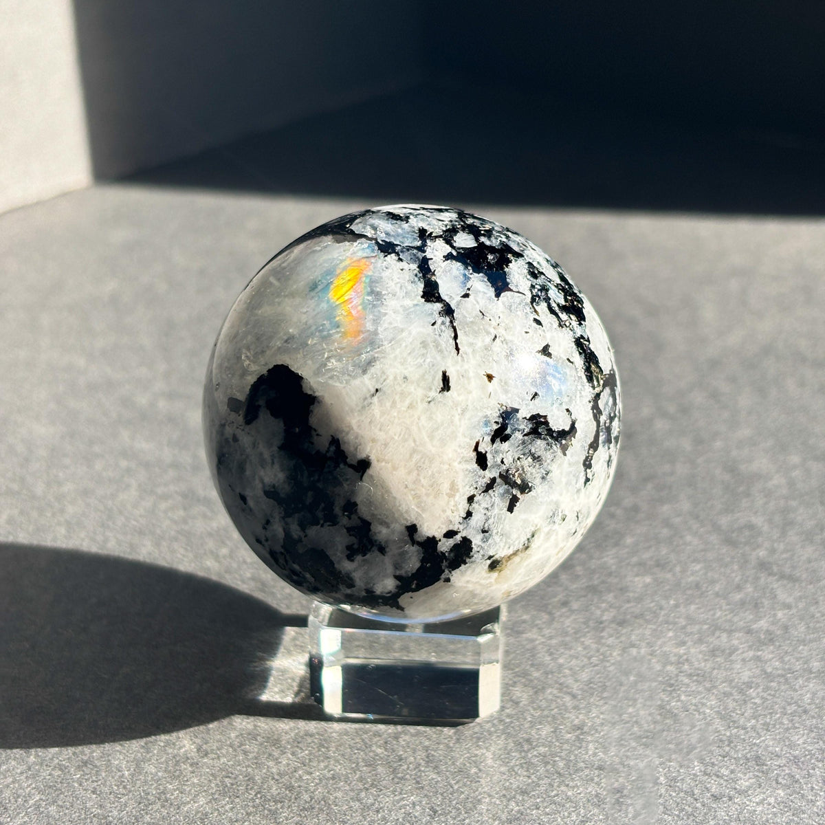 Rainbow Moonstone Crystal Sphere