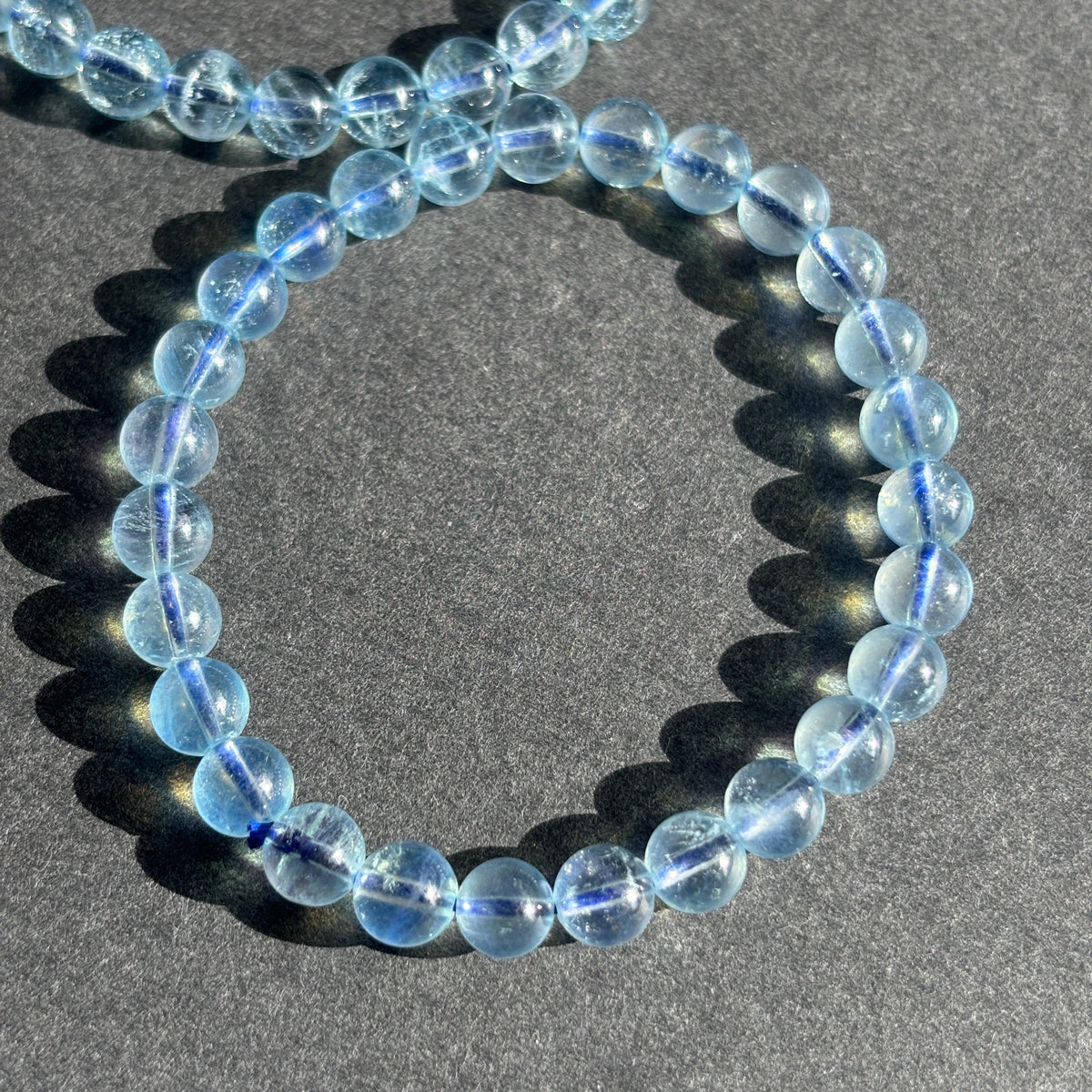 Aquamarine Gemstone Crystal Bracelet