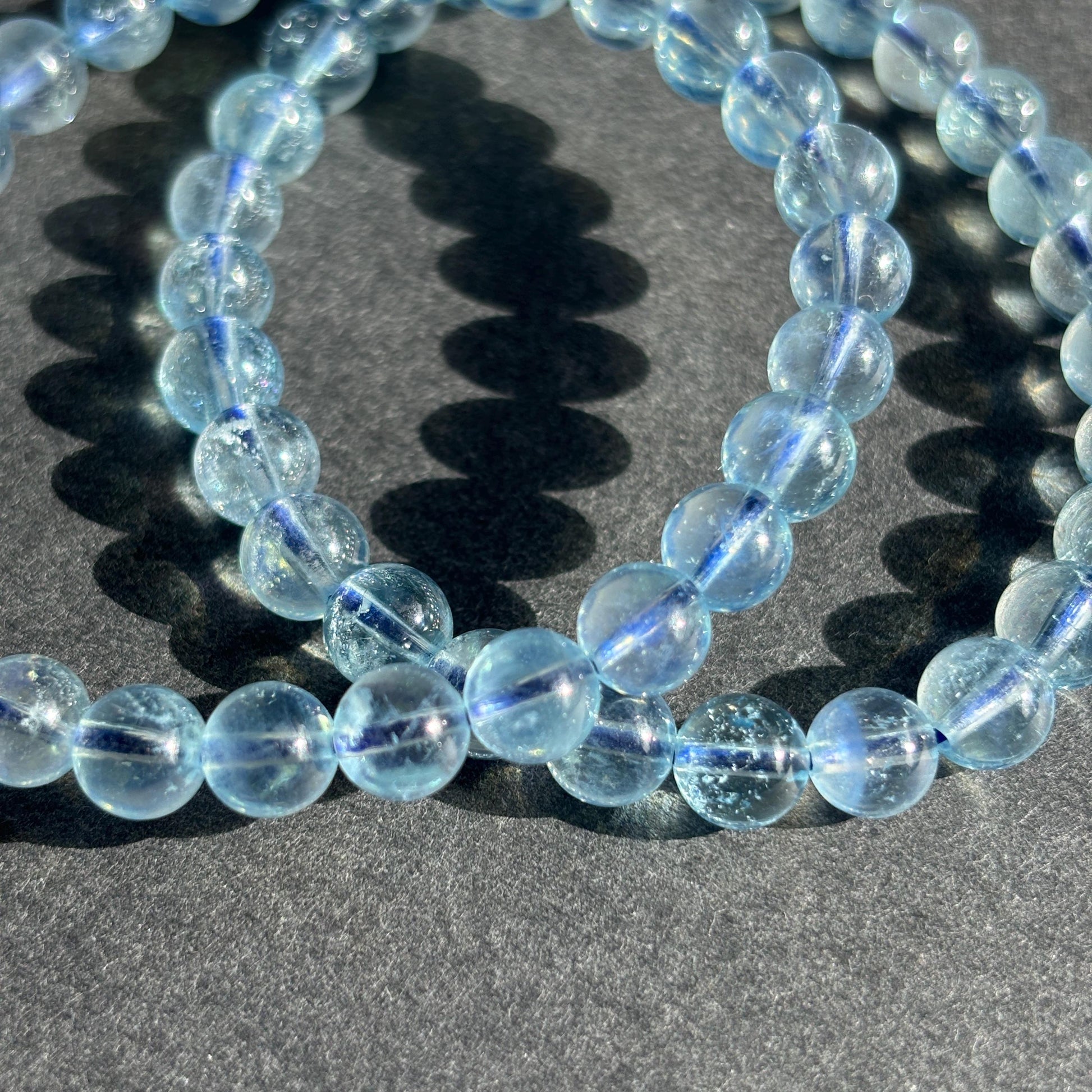 Aquamarine Gemstone Crystal Bracelet
