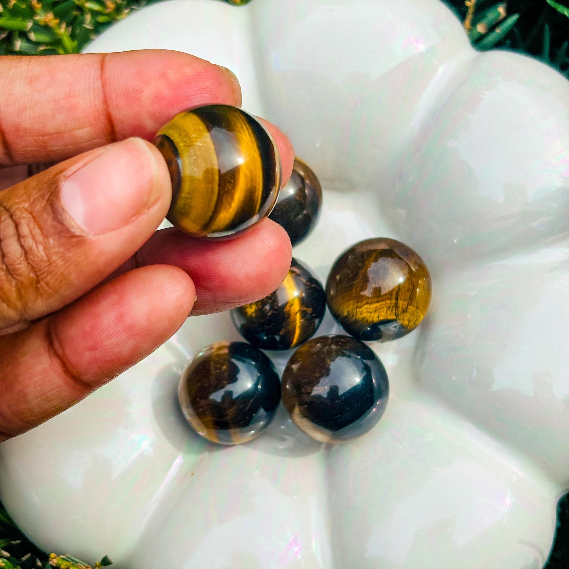 Mini Tiger Eye Sphere