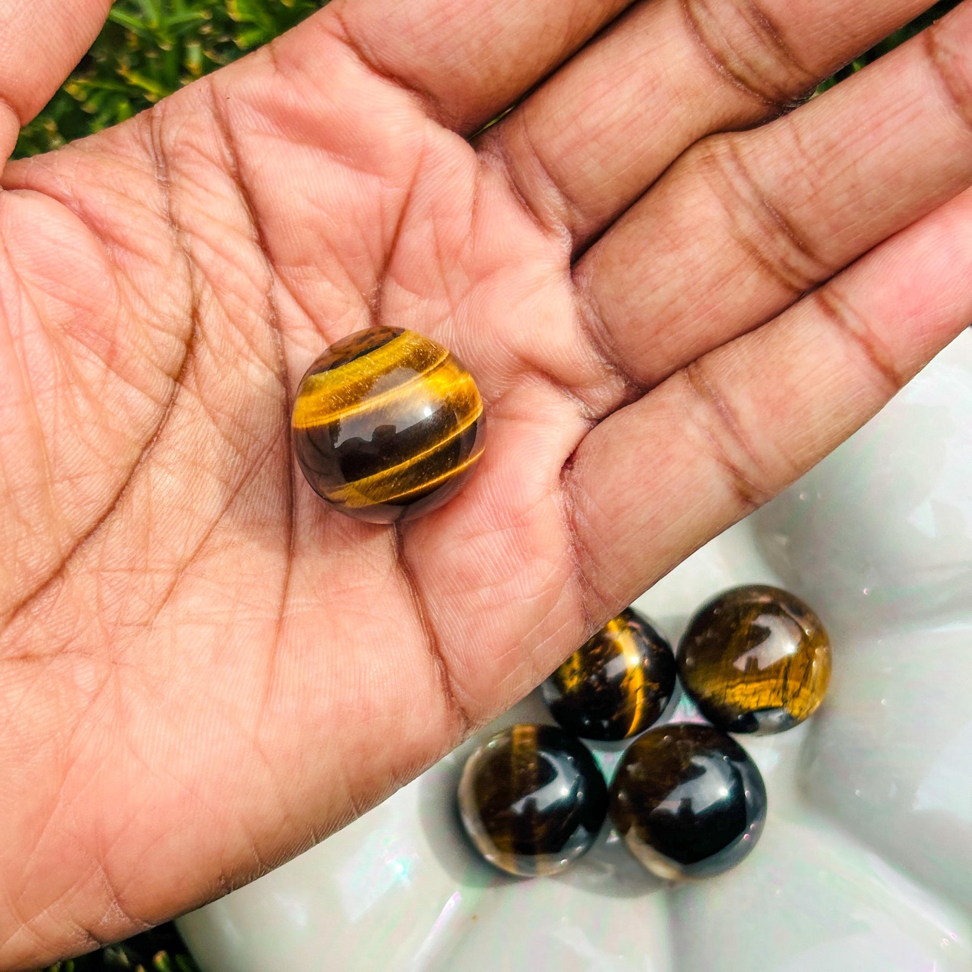 Mini Tiger Eye Sphere