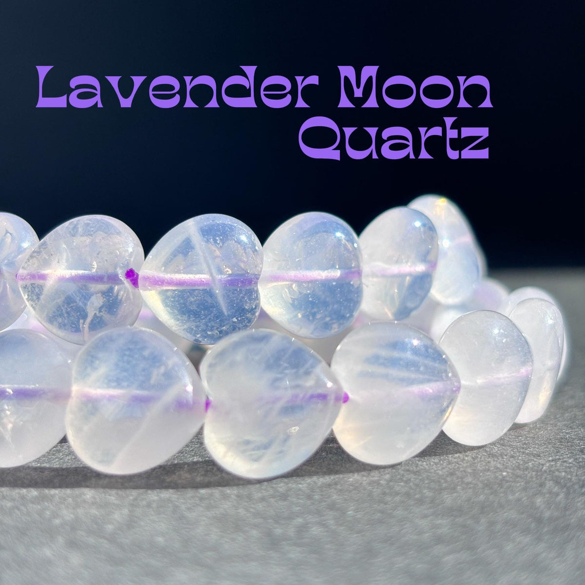 Natural Lavender Moon Quartz