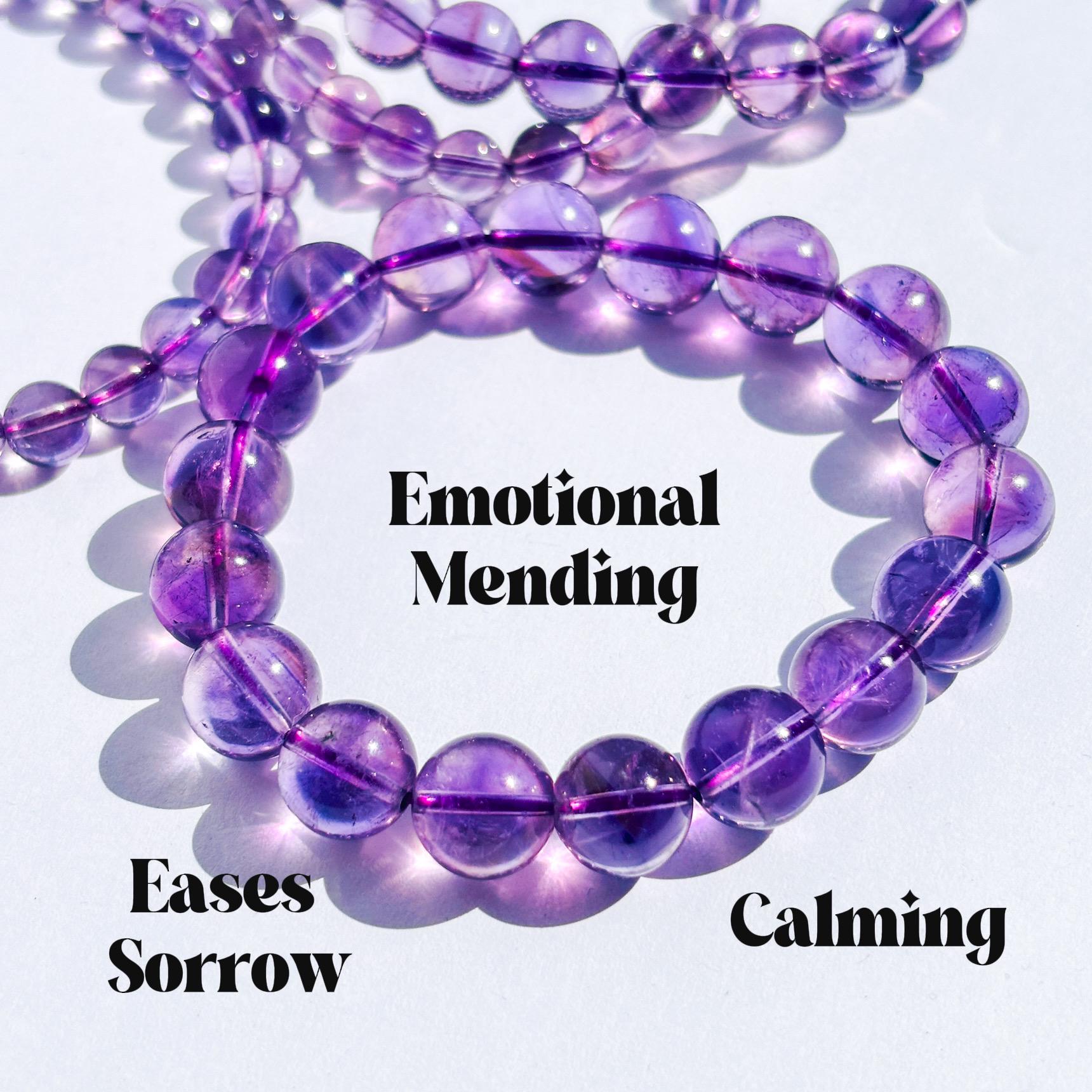 Amethyst Gemstone Crystal Bracelet