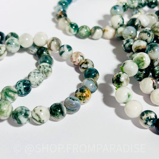 Tree Agate Crystal Bracelet