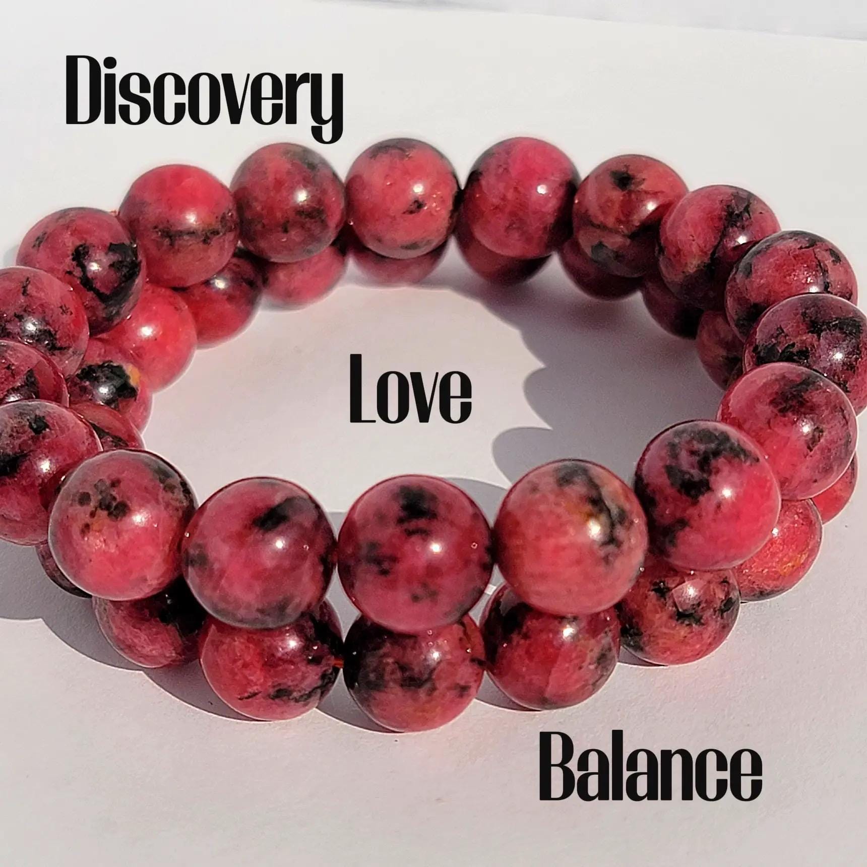 Rhodonite Crystal Bracelet