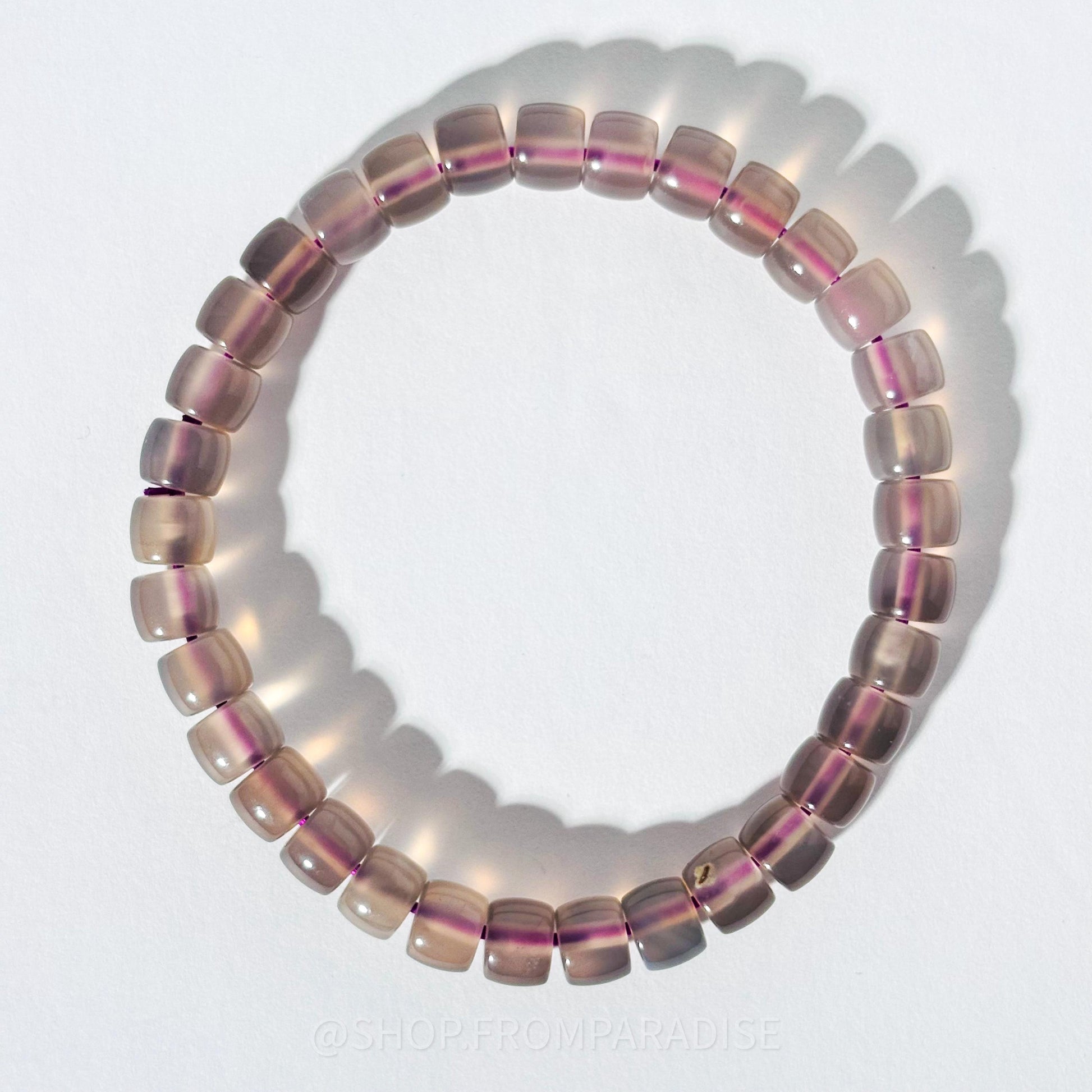 Purple Chalcedony Crystal Bracelet