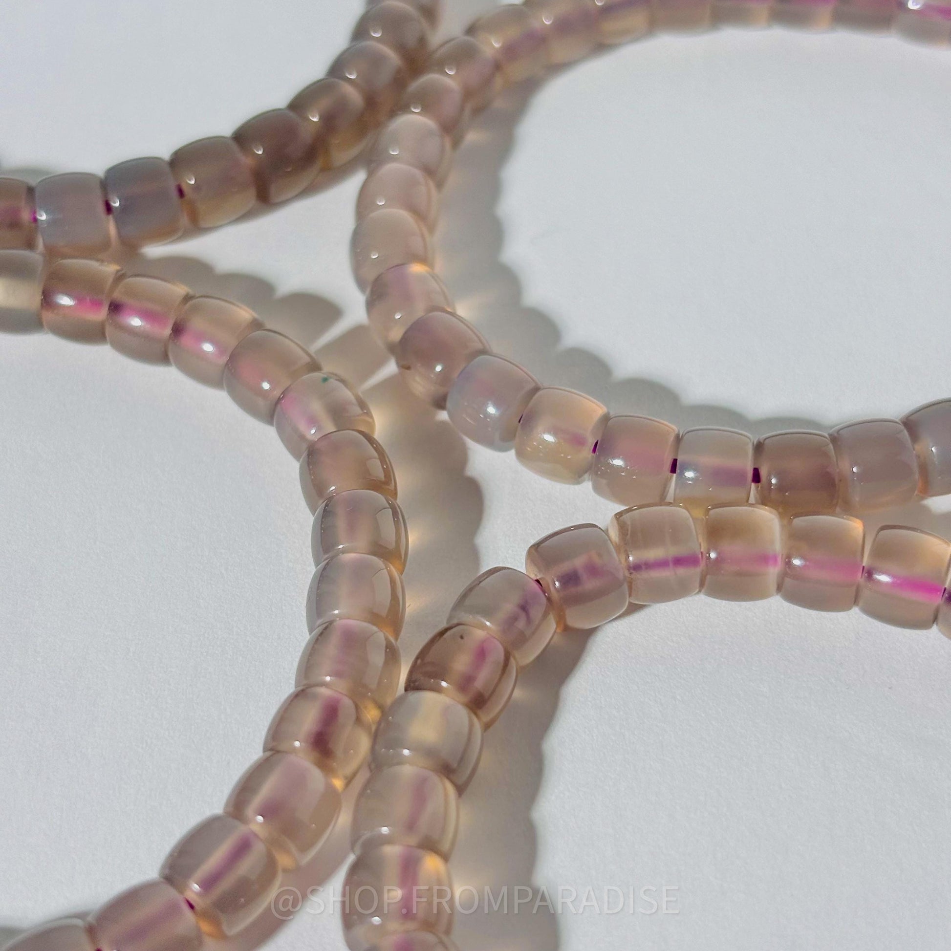 Purple Chalcedony Crystal Bracelet