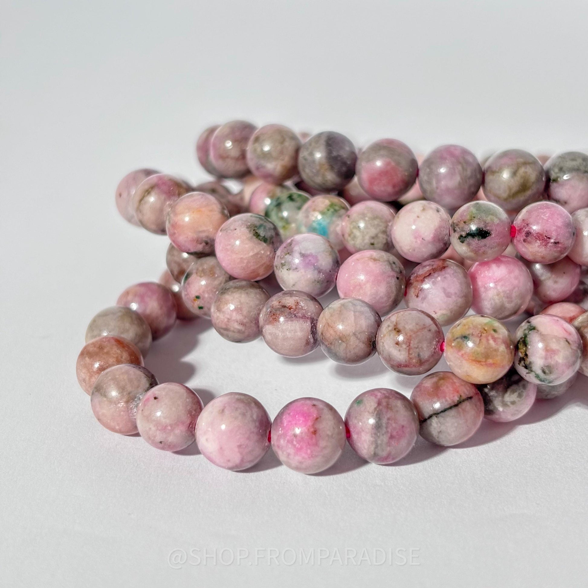 Cobalto Calcite Crystal Stretch Bracelet
