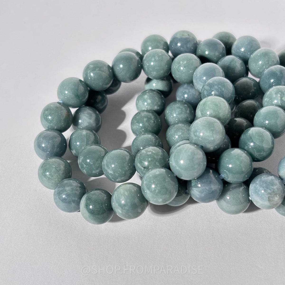 Blue Water Jadeite Bracelet - Blue Water Jade Jewelry