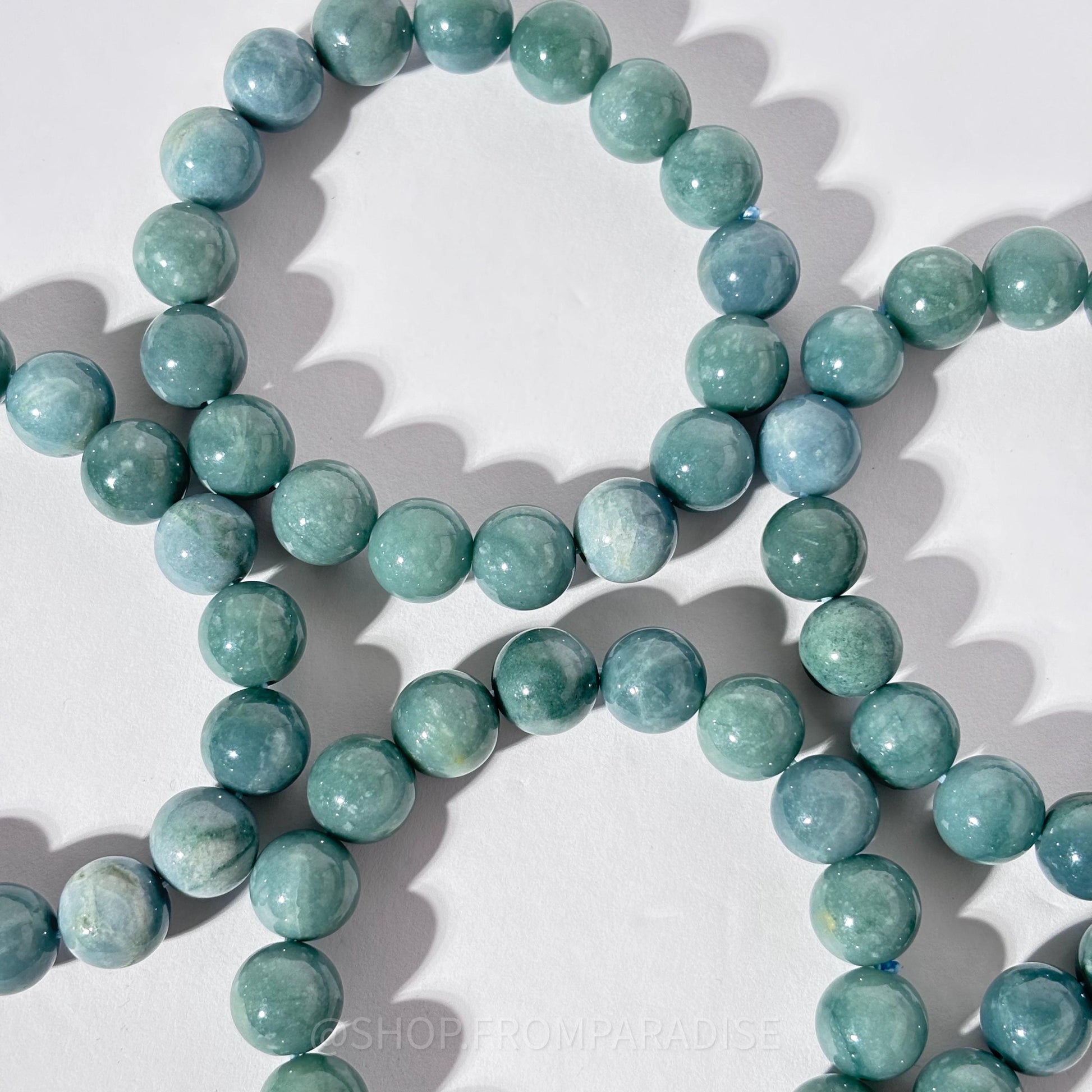 Blue Water Jadeite Bracelet - Blue Water Jade Jewelry