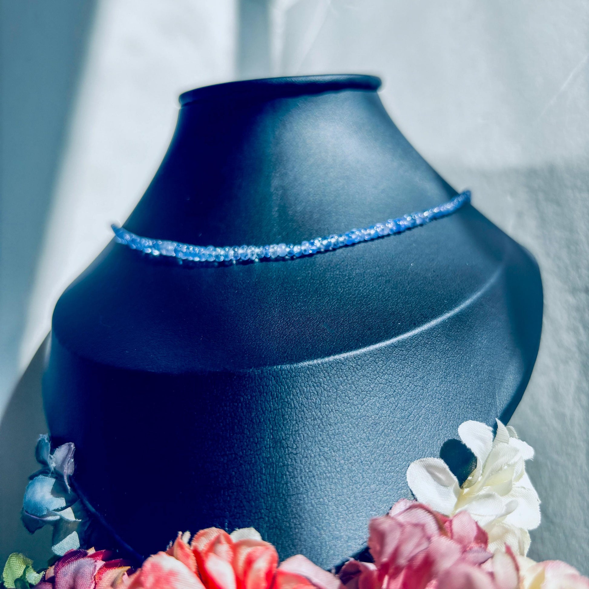 Tanzanite Sterling Silver Choker Necklace