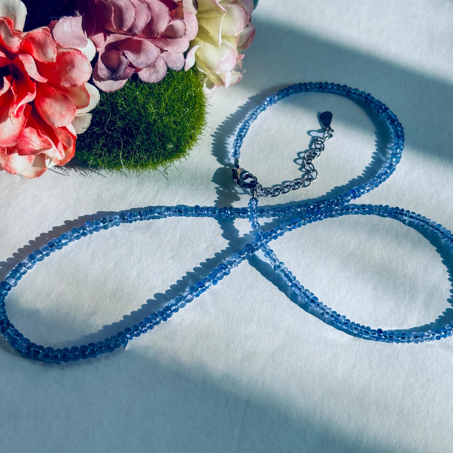 Tanzanite Sterling Silver Choker Necklace